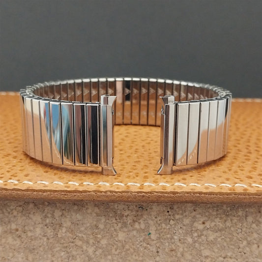18mm 19mm 20mm JB Champion Polished Stainless Unused 1970s Vintage Watch Band