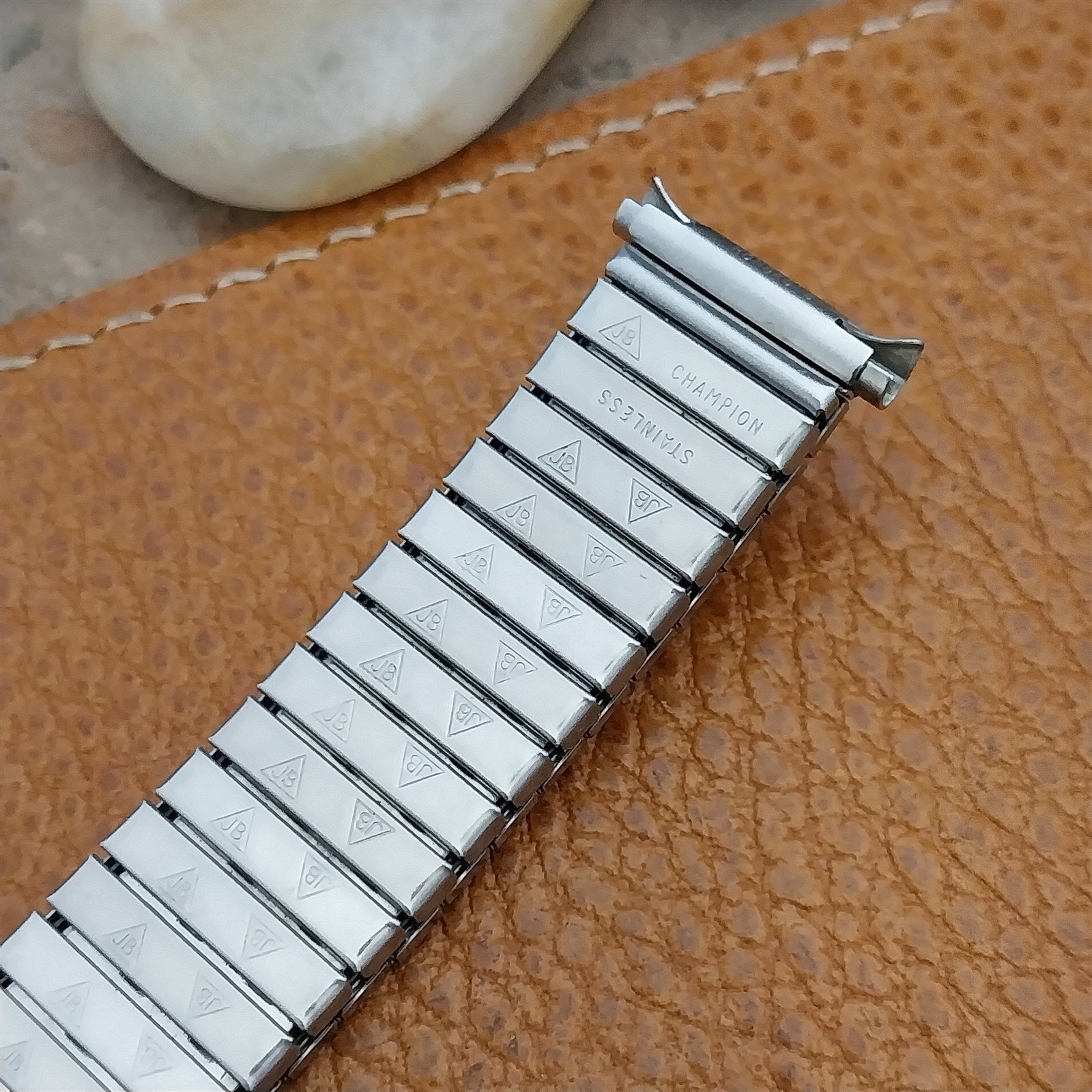 Vintage 16mm 18mm 19mm JB Champion Stainless Unused Classic 1970s Watch Band