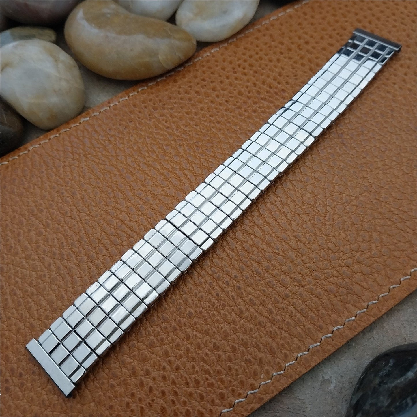 17mm Baldwin USA Stainless Steel Expansion Unused nos 1960s Vintage Watch Band