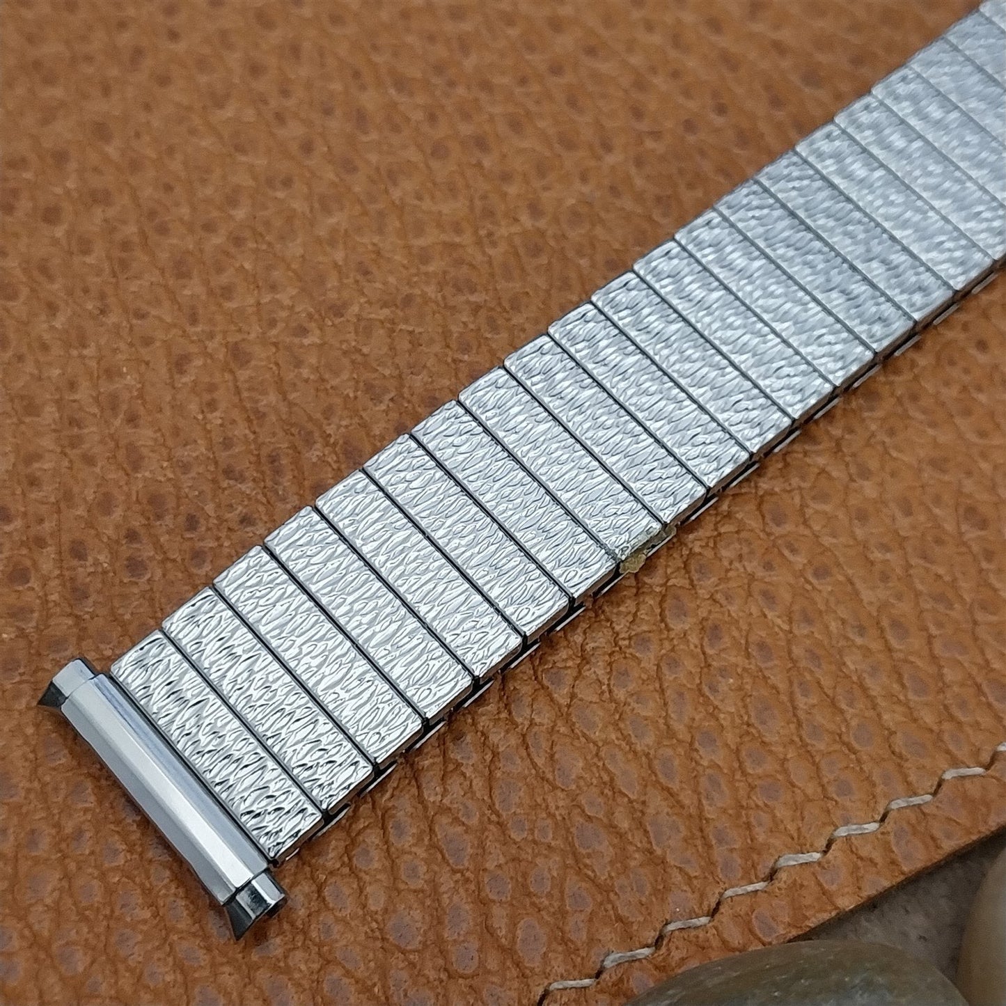 Long JB Champion Stainless Steel nos 1970s 16mm 18mm 19mm Vintage Watch Band