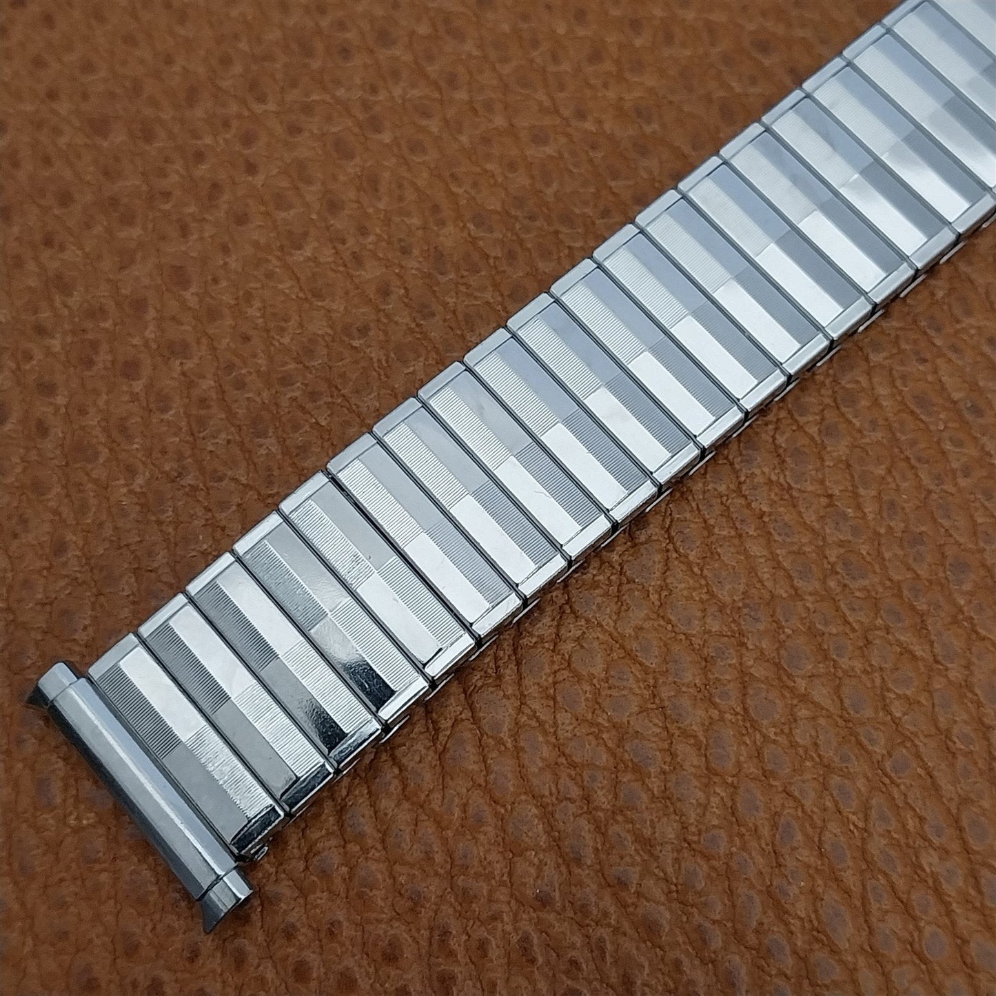 Long JB Champion Stainless Steel nos 1970s 16mm 18mm 19mm Vintage Watch Band