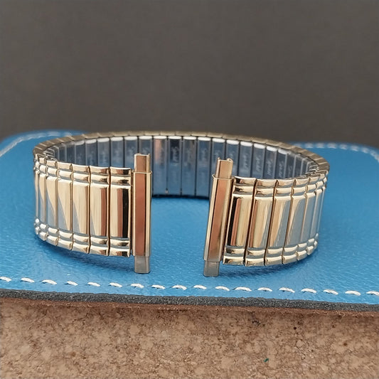 18mm 20mm 22mm Gold-Tone Speidel Twistoflex 1970s Unused Vintage Watch Band