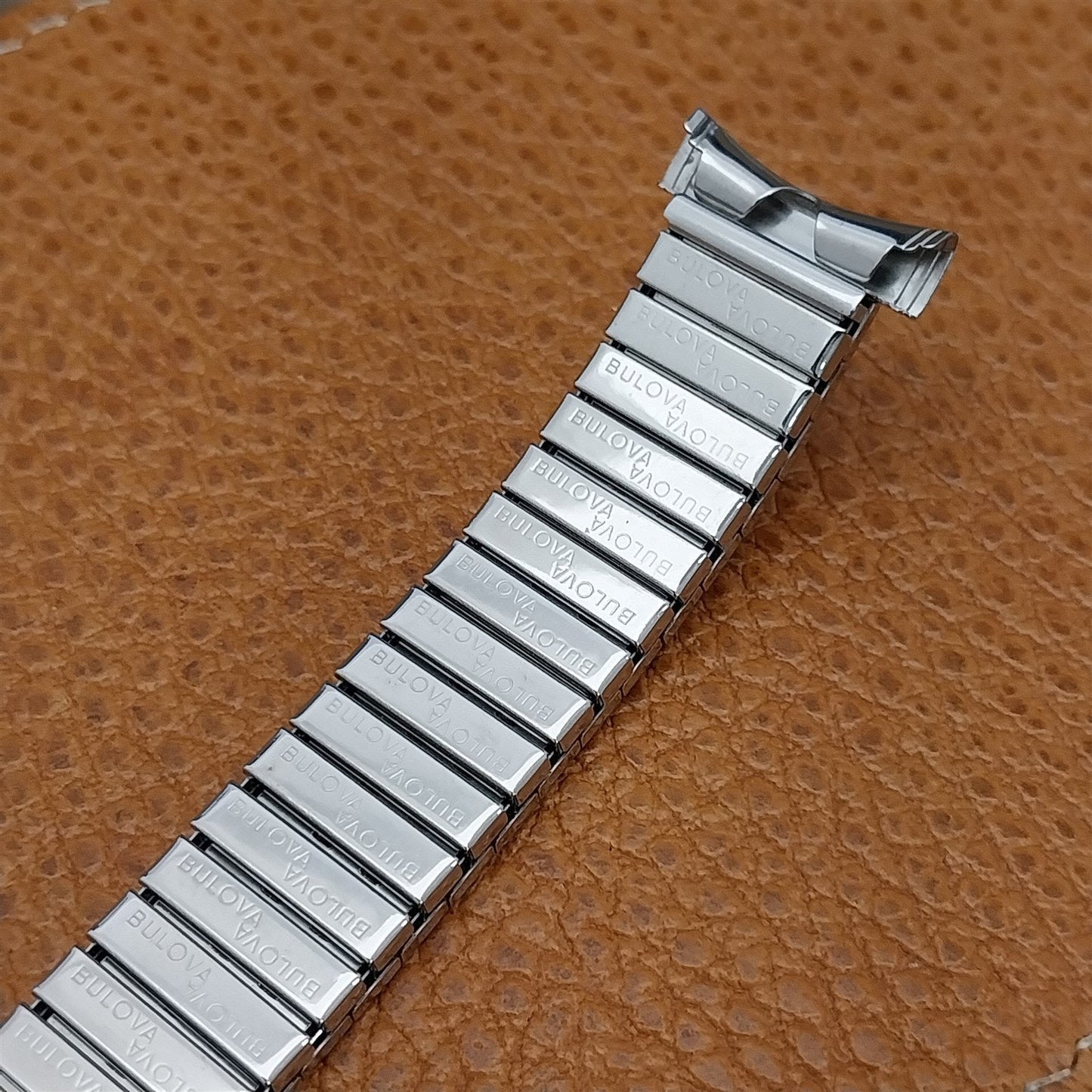 Bulova Stainless Steel Expansion nos 1970s Vintage Watch Band 16mm 18mm 19mm