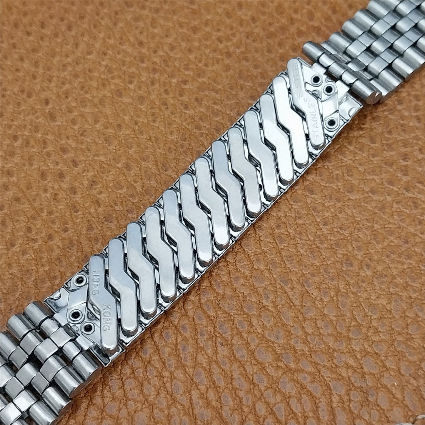 17.2mm Stainless Steel Diver Unused Classic nos 1970s Vintage Watch Band