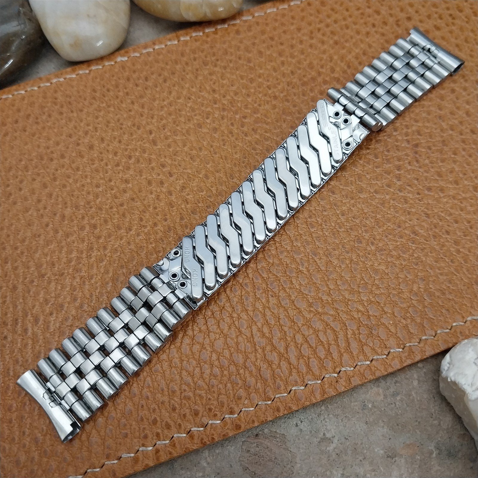 17.2mm Stainless Steel Diver Unused Classic nos 1970s Vintage Watch Band