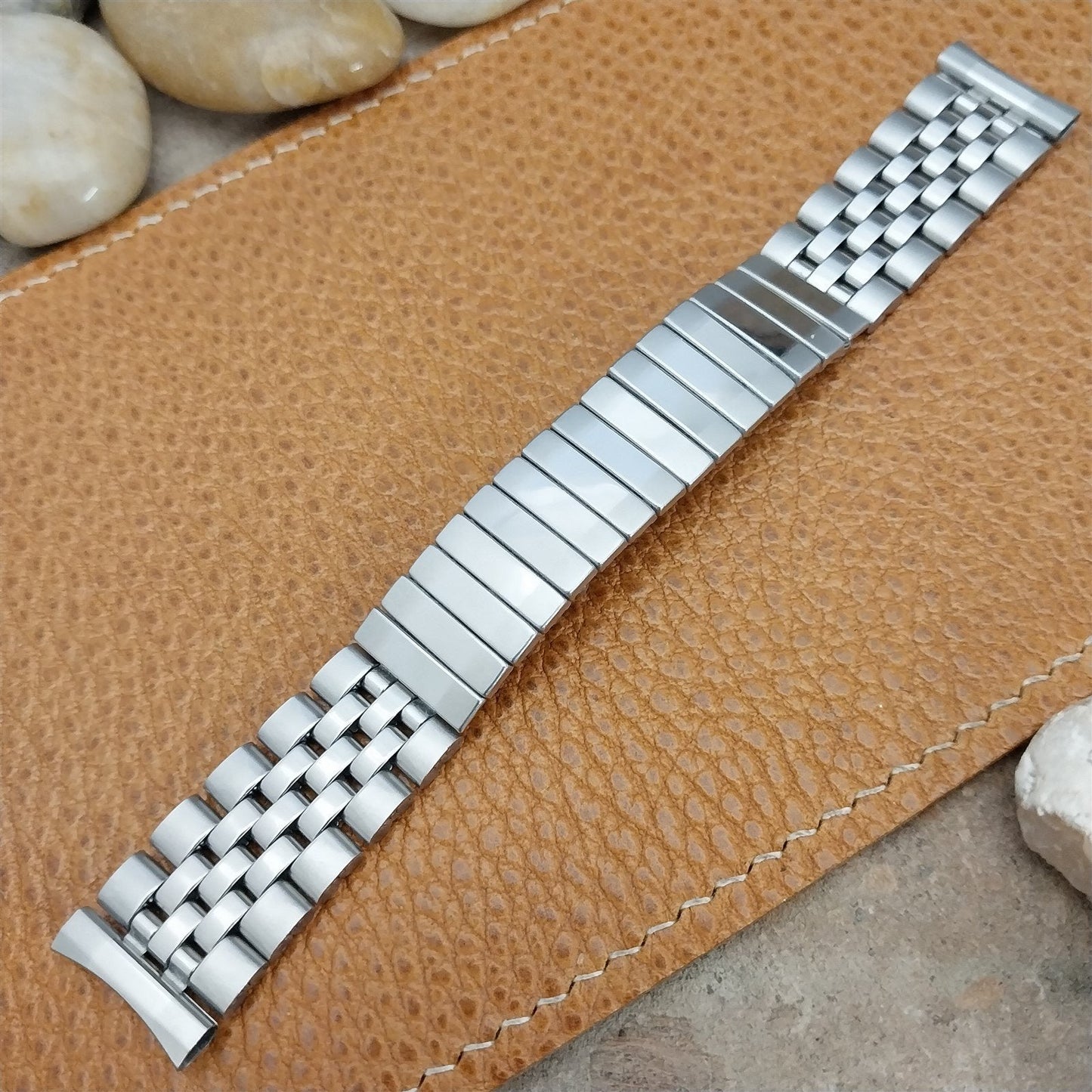 17.2mm Stainless Steel Diver Unused Classic nos 1970s Vintage Watch Band