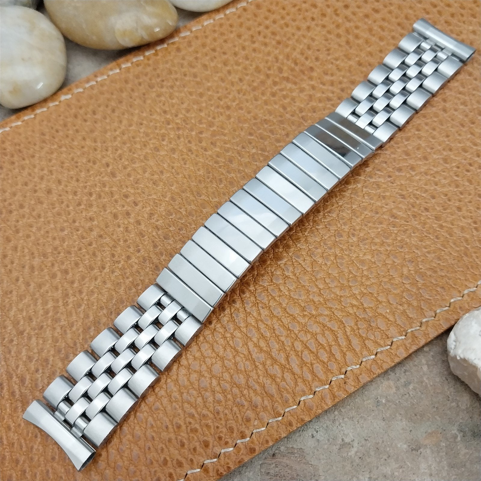 17.2mm Stainless Steel Diver Unused Classic nos 1970s Vintage Watch Band