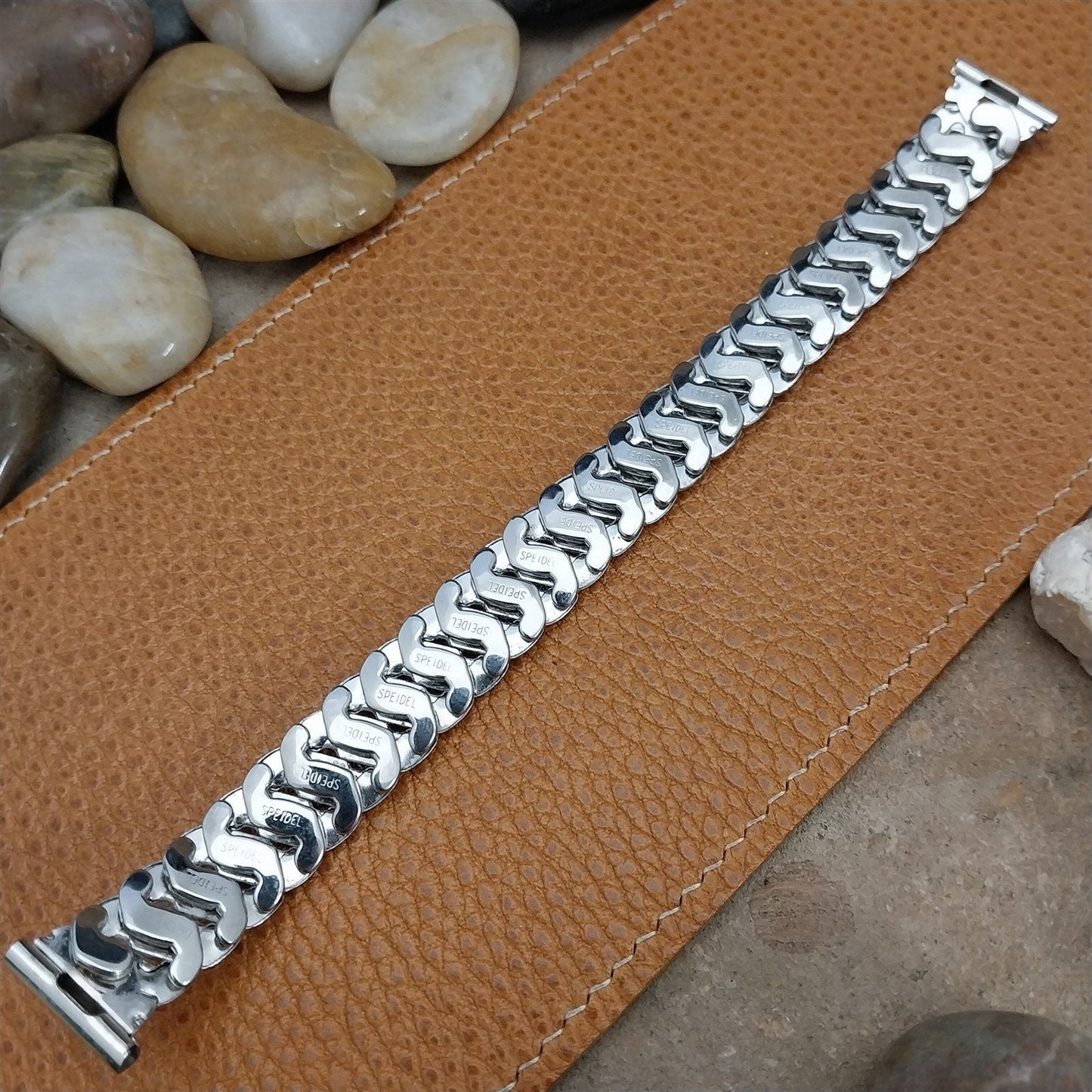 1950s Extra Long White Gold-Filled Speidel Sir Galahad Vintage Watch Band