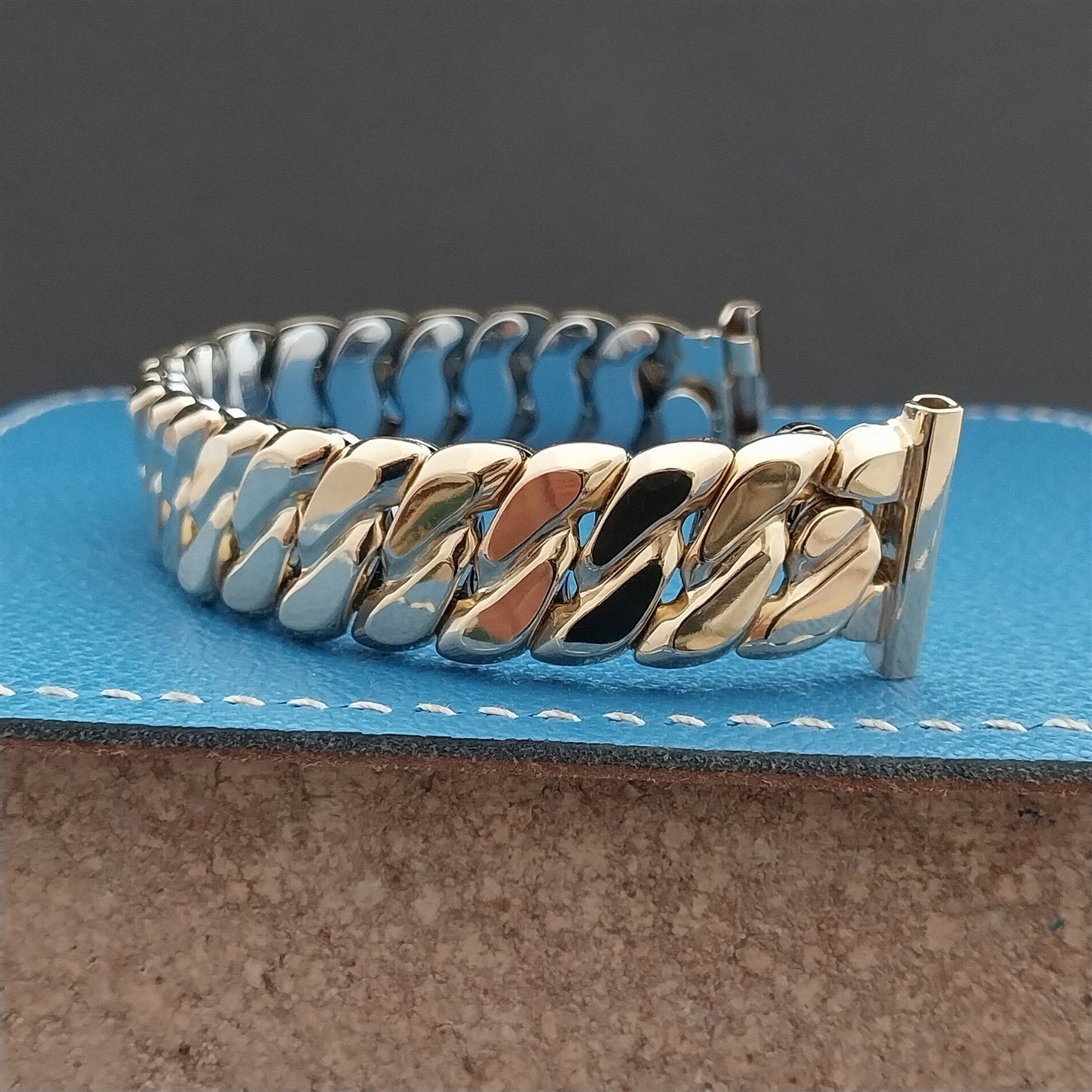 19mm 18mm 16mm 1950s Yellow Gold-Filled Speidel Sir Galahad Vintage Watch Band