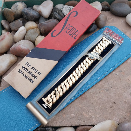 19mm 18mm 16mm 1950s Yellow Gold-Filled Speidel Sir Galahad Vintage Watch Band