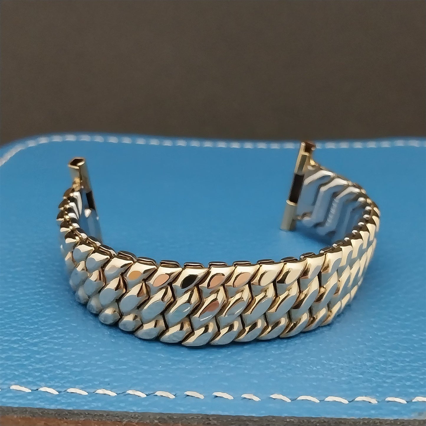 Short Golden Templar Speidel 10k Yellow Gold-Filled 40s Vintage Watch Band