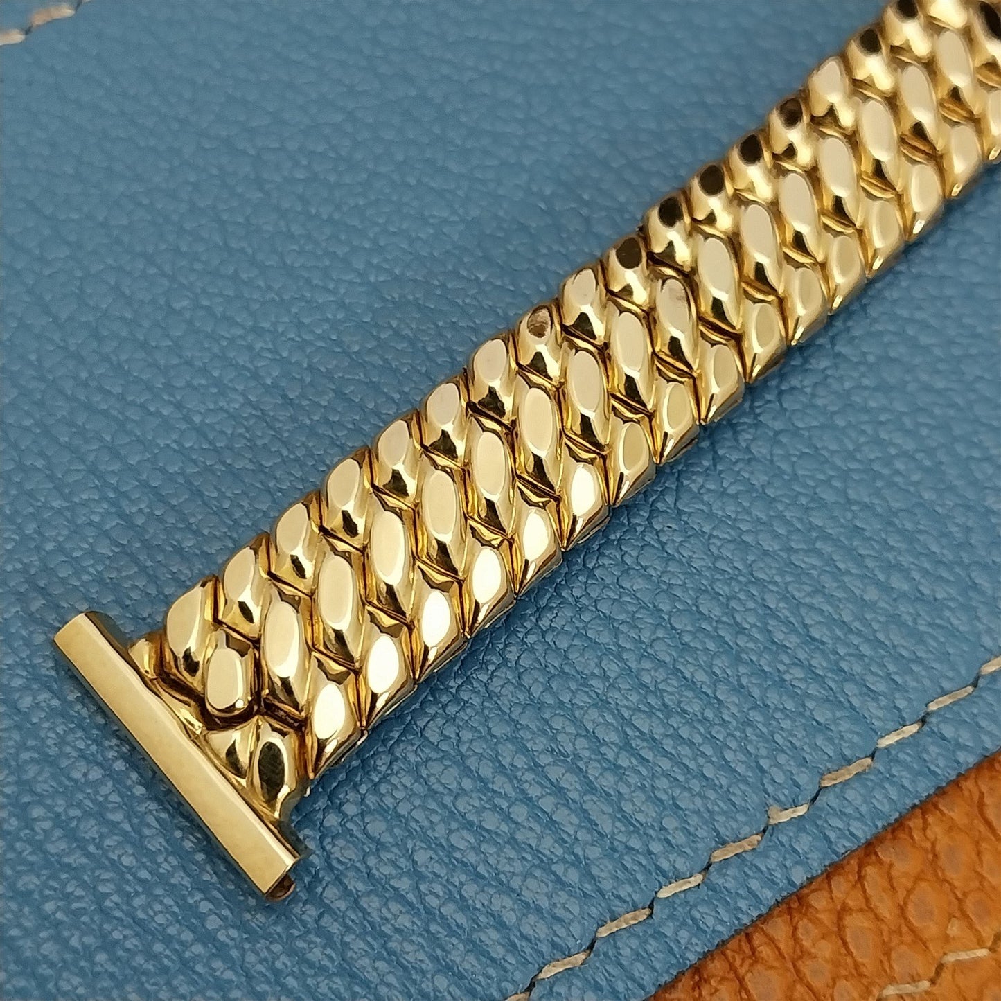 Short Golden Templar Speidel 10k Yellow Gold-Filled 40s Vintage Watch Band
