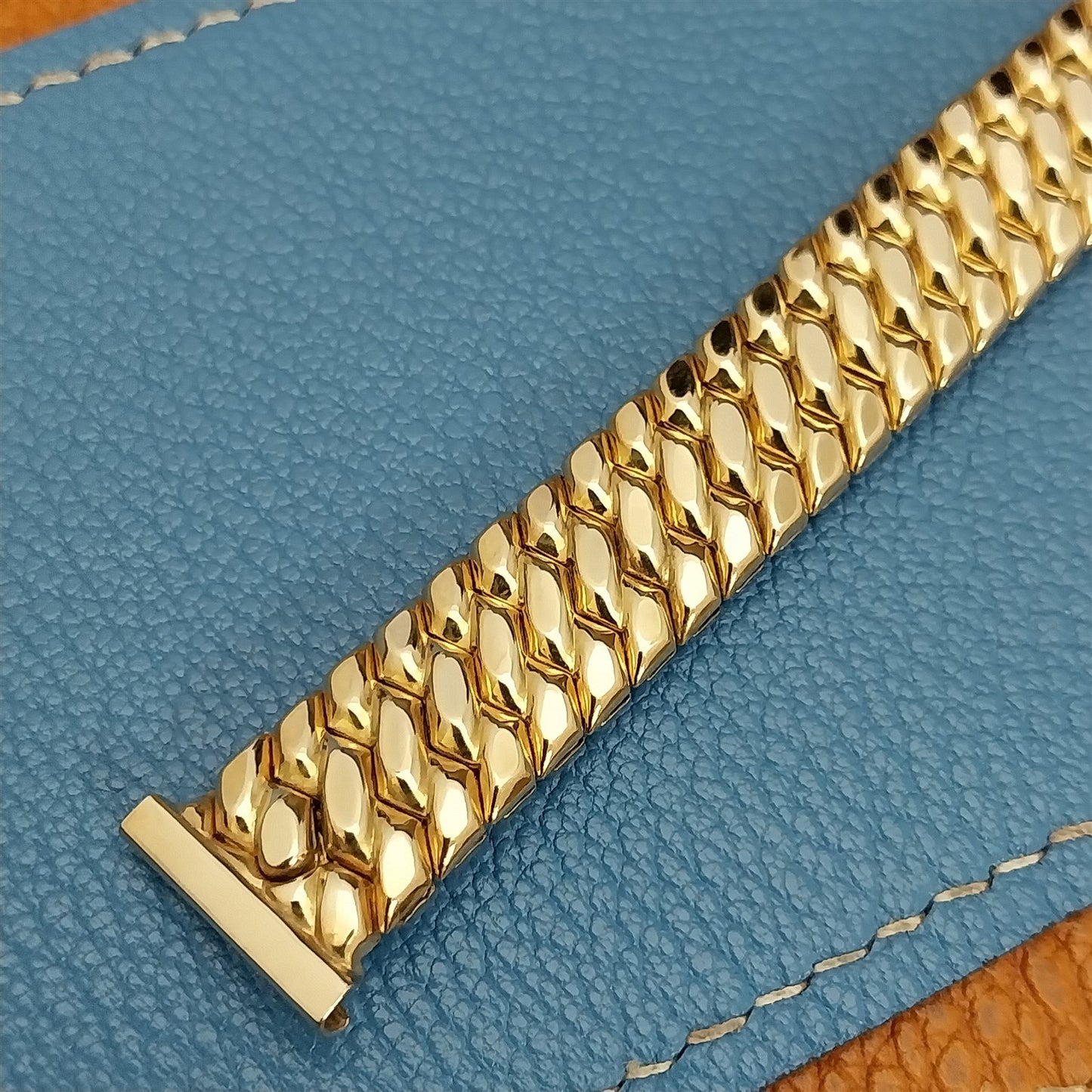 Short Golden Templar Speidel 10k Yellow Gold-Filled 40s Vintage Watch Band