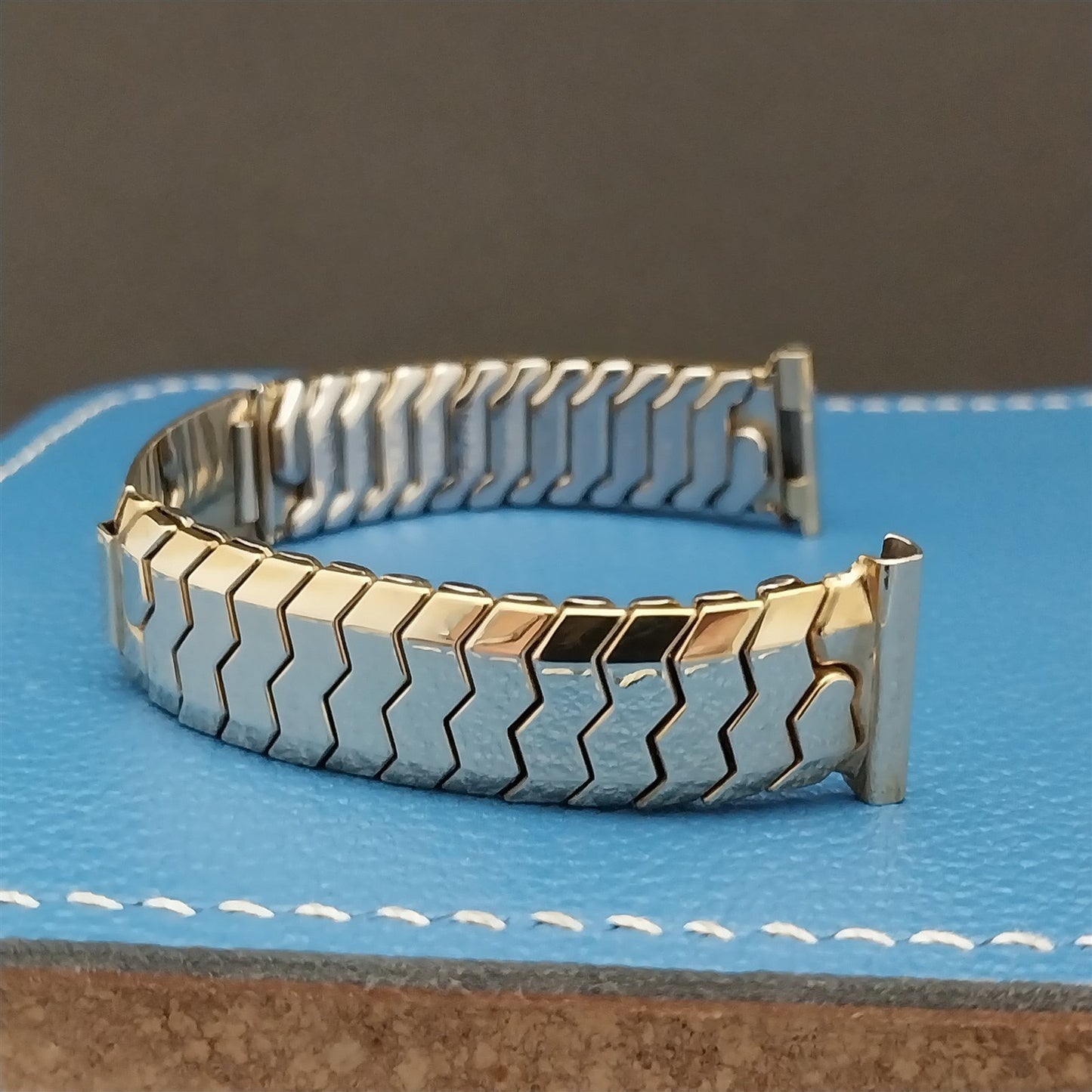 1940s Speidel Golden Knight Ident Yellow Gold-Filled nos Vintage Watch Band