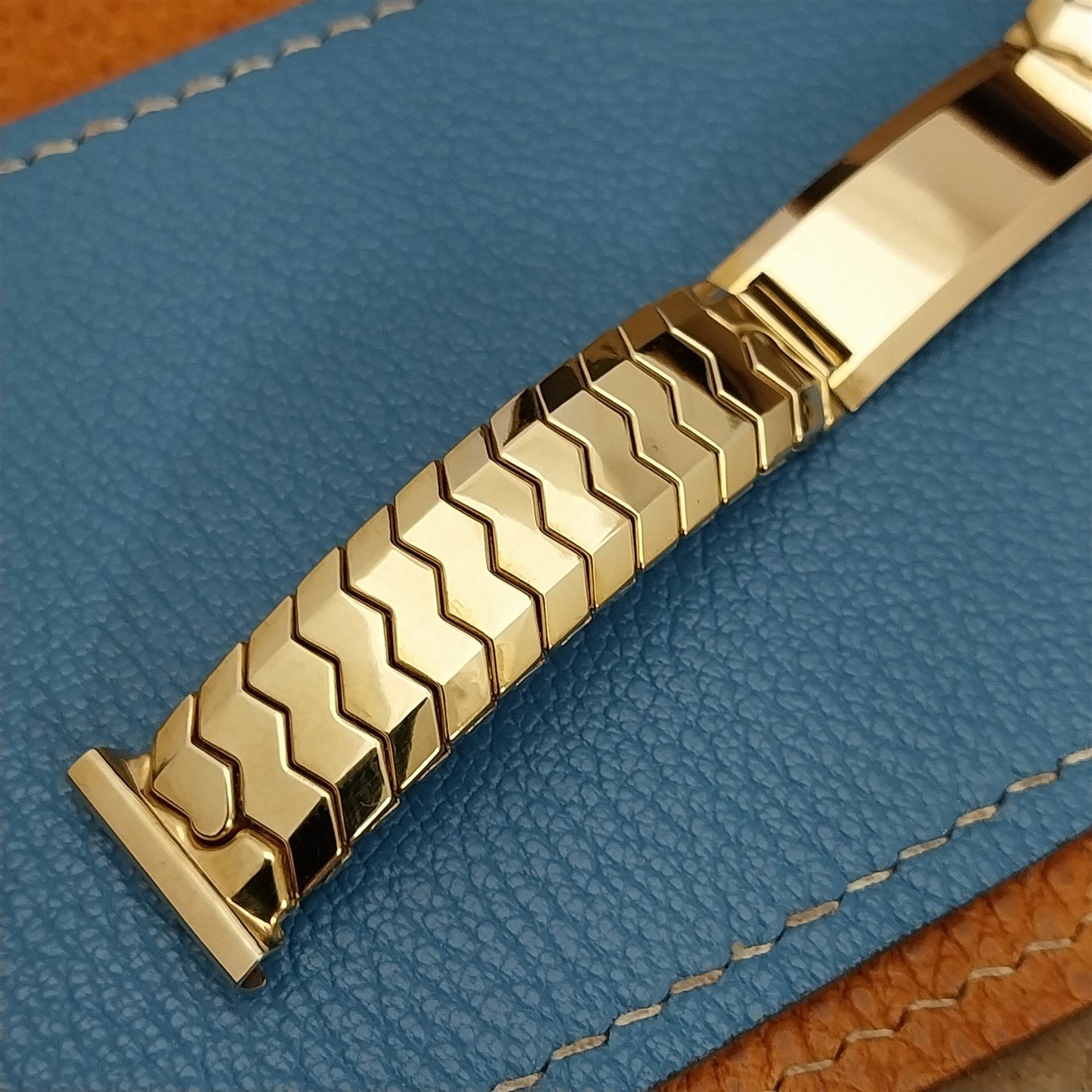 1940s Speidel Golden Knight Ident Yellow Gold-Filled nos Vintage Watch Band