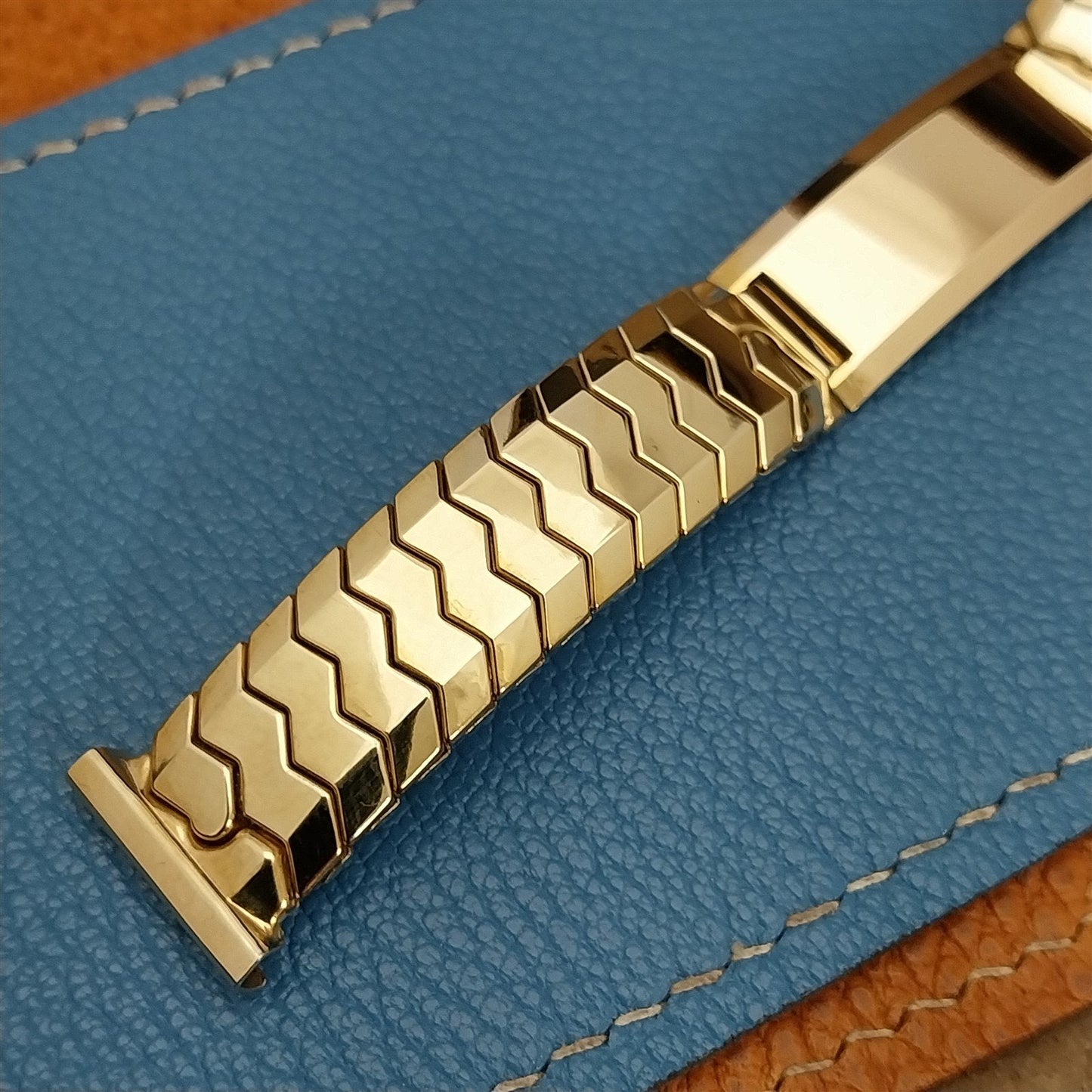 1940s Speidel Golden Knight Ident Yellow Gold-Filled nos Vintage Watch Band