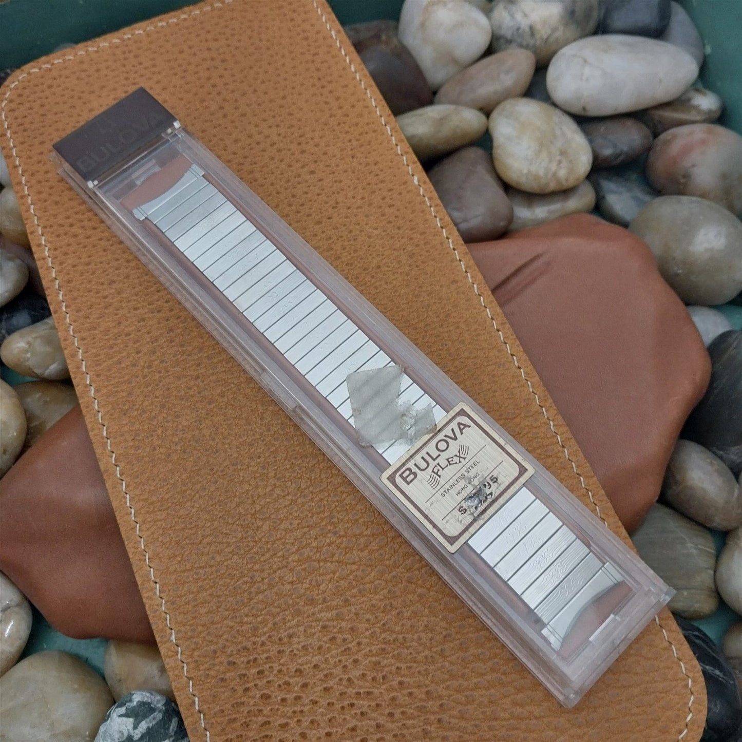 Bulova Wide Stainless Classic stretch 22mm 20mm 19mm 1970s Vintage Watch Band