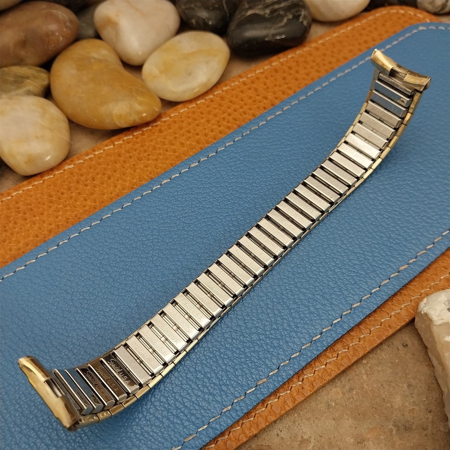 19mm 10k Yellow Gold-Filled Speidel Tapered nos Unused 1970s Vintage Watch Band