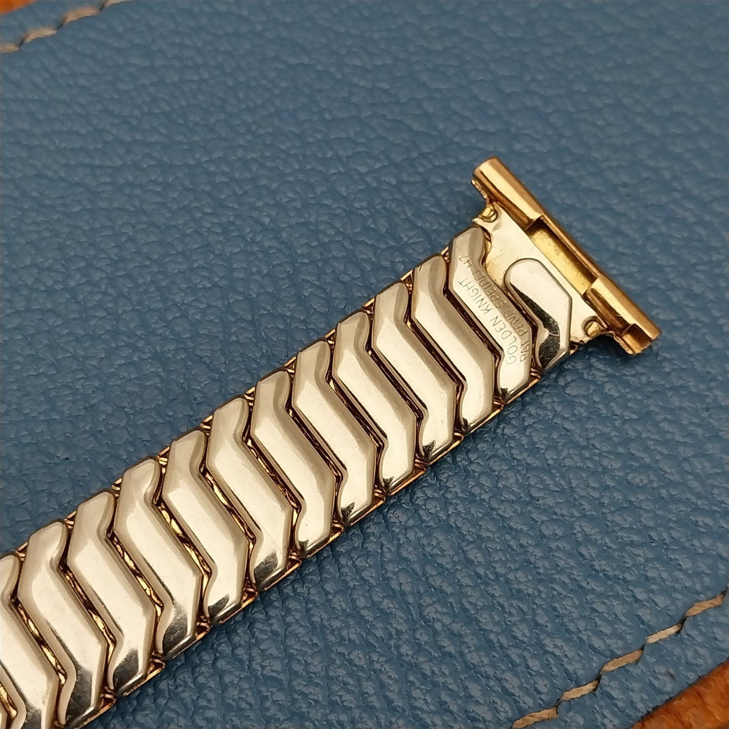 1947 3/4" Speidel USA Rose Gold-Filled Golden Knight nos Vintage Watch Band