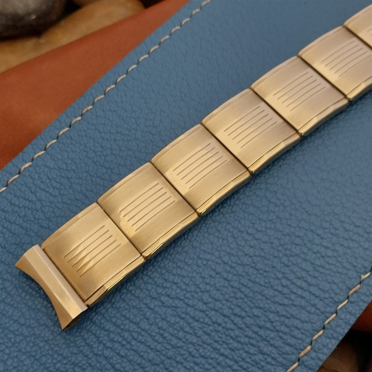 Vintage 10k Gold-Filled 17.2mm 1960 Flex-Let USA Unused nos Classic Watch Band