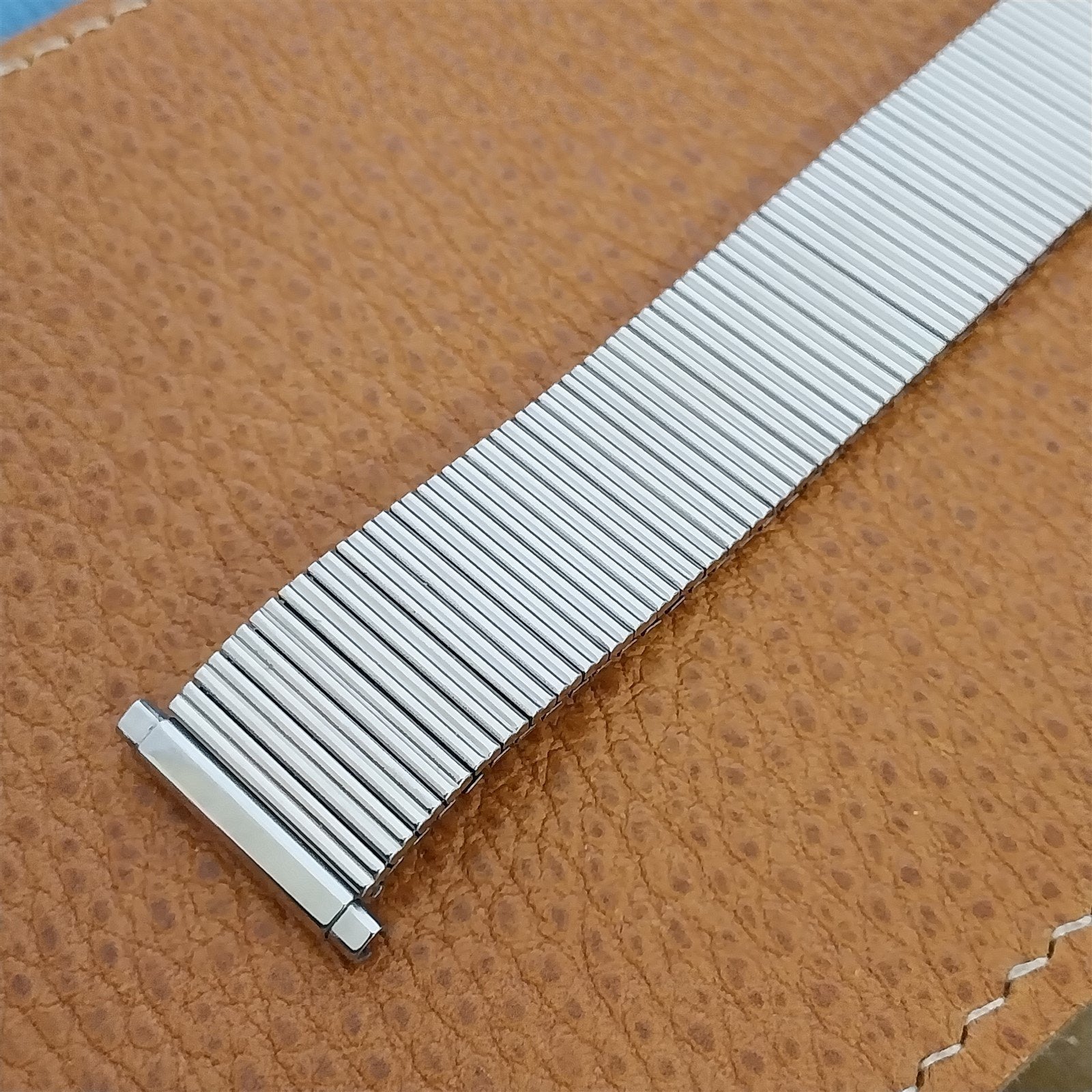 Bulova Stainless Steel Expansion nos 1970s Vintage Watch Band 19mm 20mm 22mm