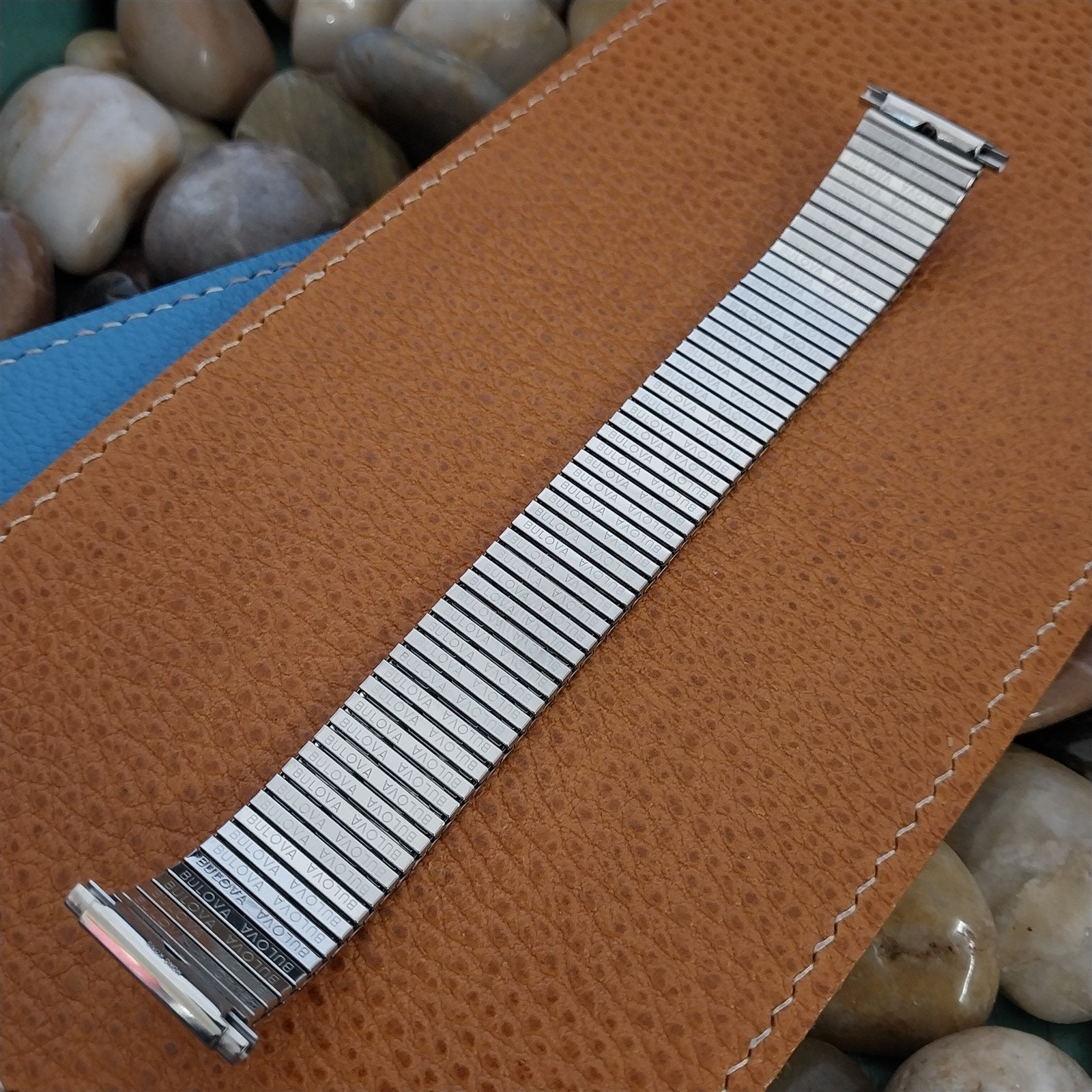 Bulova Stainless Steel Expansion nos 1970s Vintage Watch Band 19mm 20mm 22mm