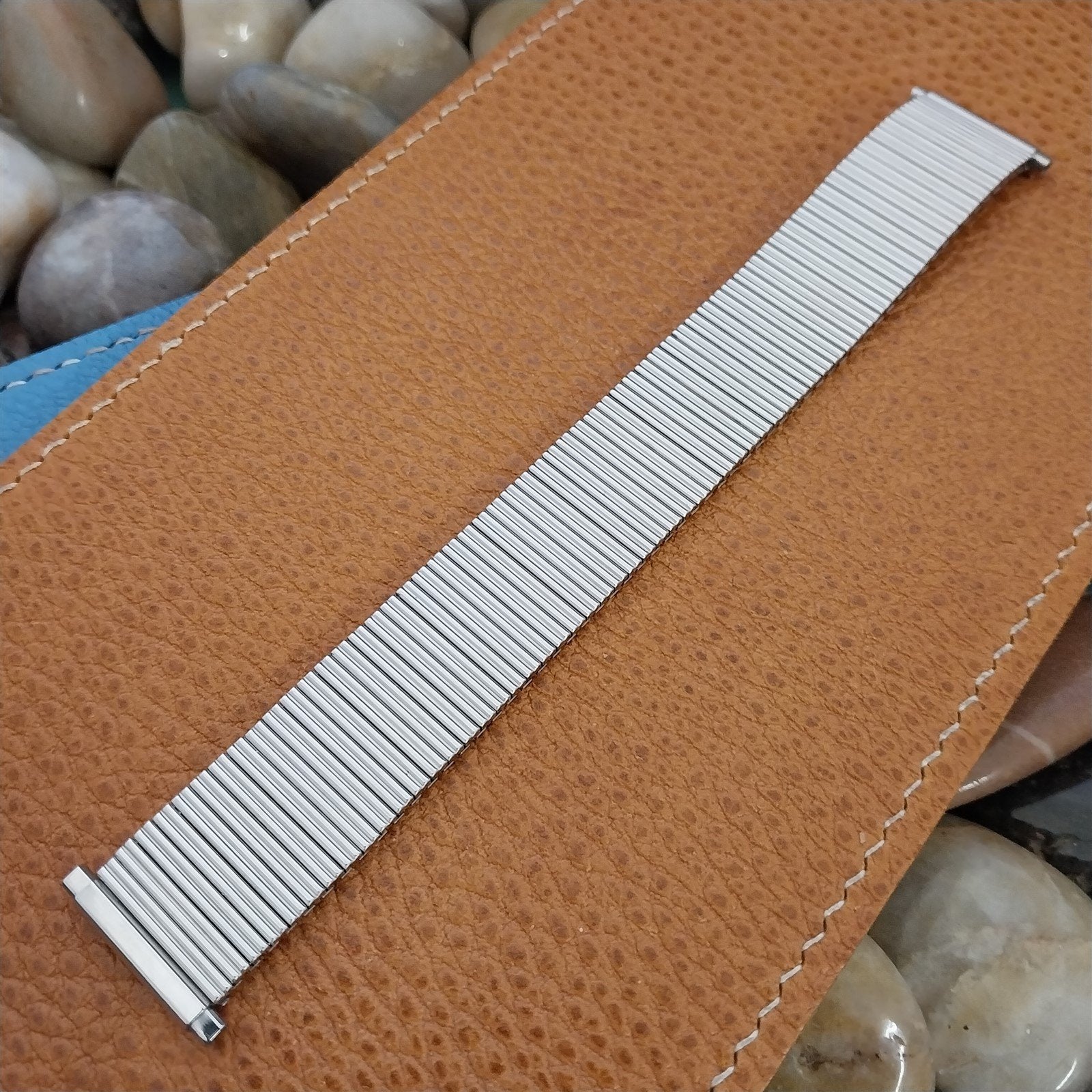 Bulova Stainless Steel Expansion nos 1970s Vintage Watch Band 19mm 20mm 22mm