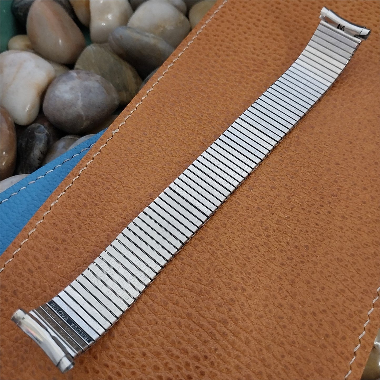 Bulova Stainless Steel Expansion nos 1970s Vintage Watch Band 16mm 19mm 20mm