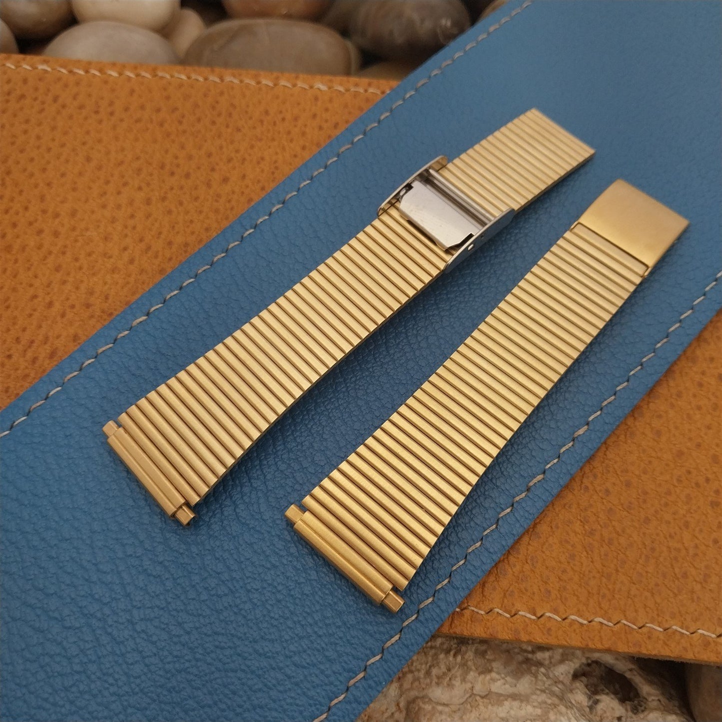 Speidel Gold-Tone nos LED LCD 1970s Vintage Watch Band 18mm 19mm 20mm 22mm