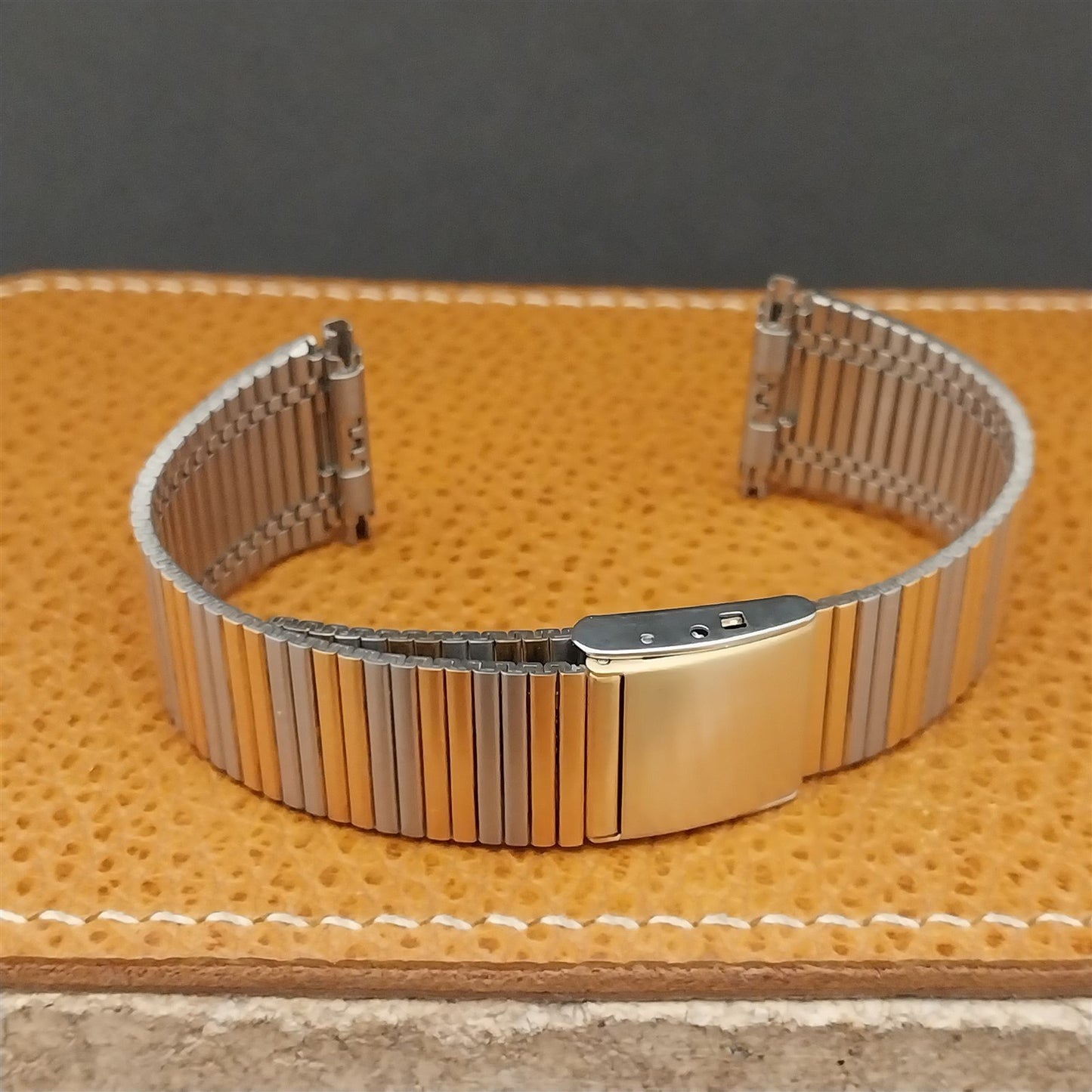 Speidel Stainless Steel & Gold-Tone nos 18mm 20mm 22mm 1970s Vintage Watch Band