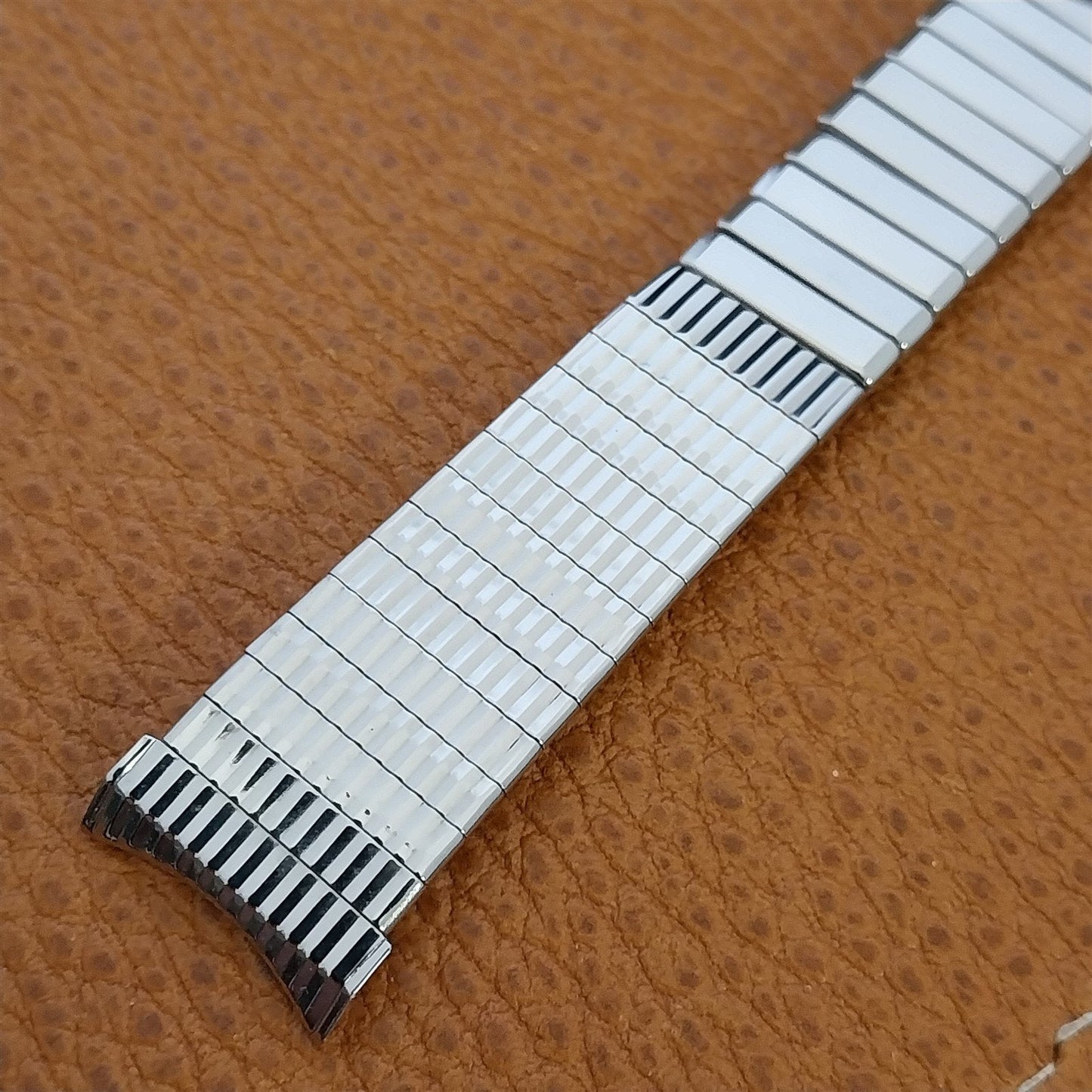 19mm 18mm Stainless Steel Expansion Baldwin Unused 1960s Vintage Watch Band