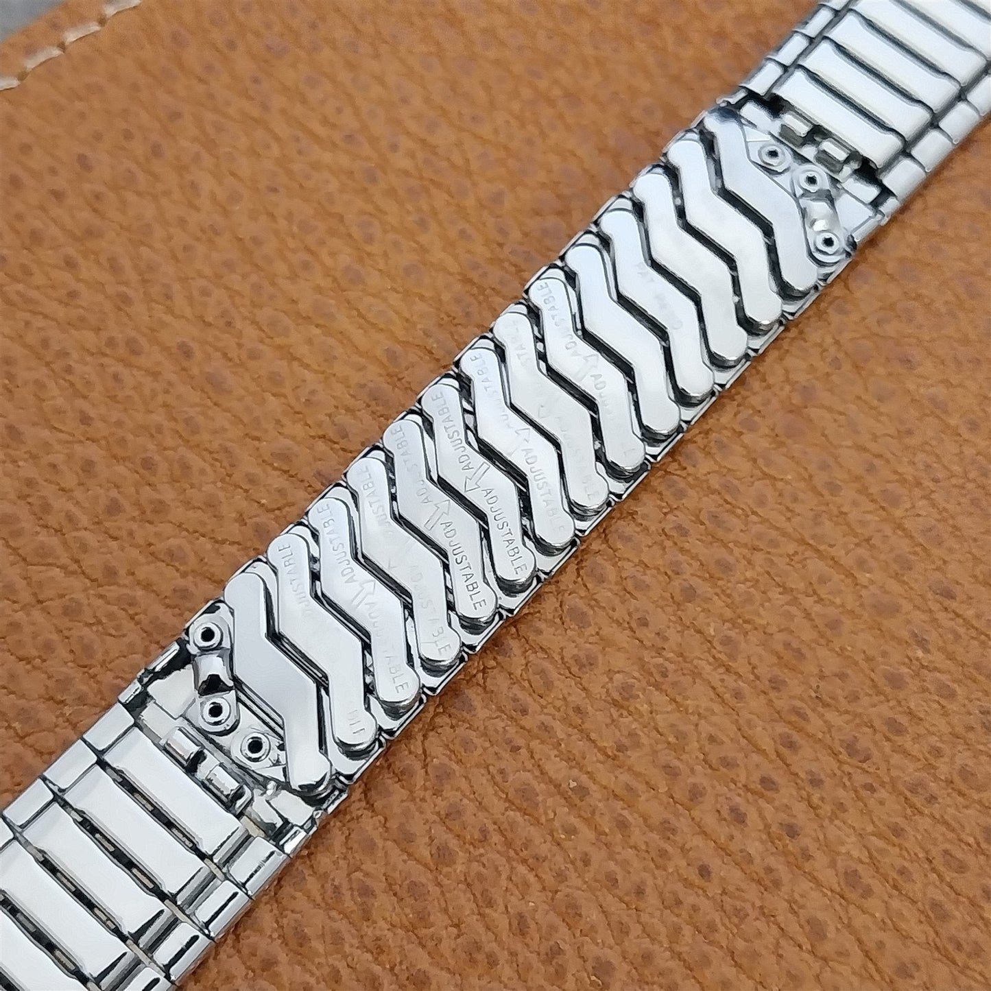 19mm 18mm Stainless Steel Expansion Baldwin Unused 1960s Vintage Watch Band