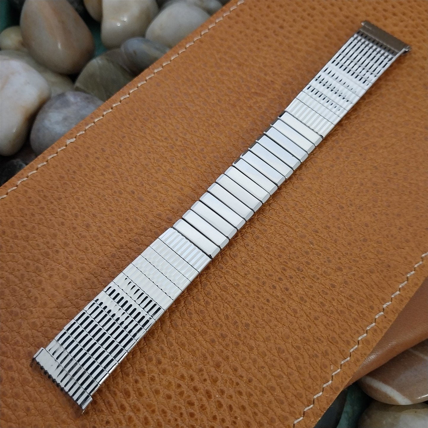 19mm 18mm Stainless Steel Expansion Baldwin Unused 1960s Vintage Watch Band