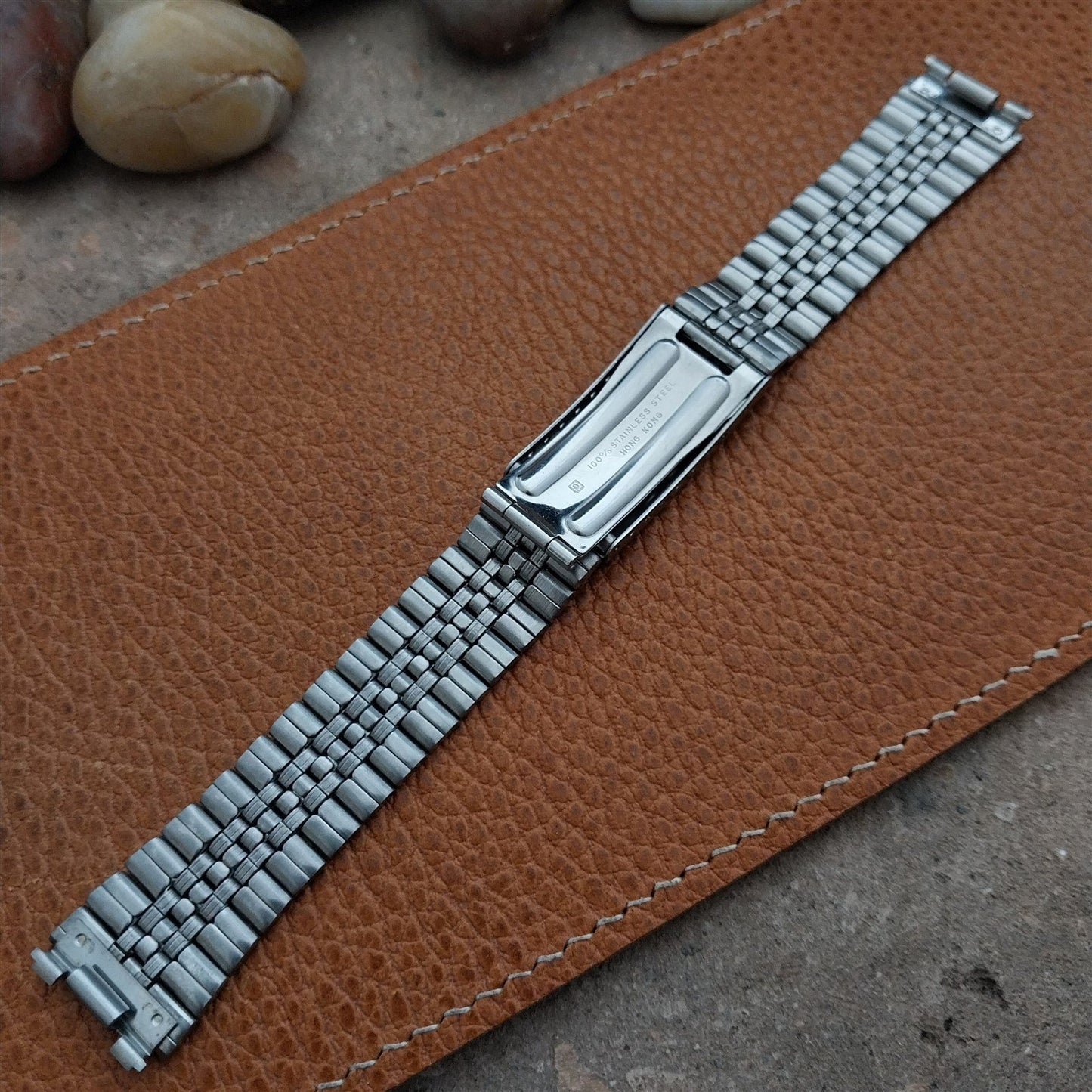 Bulova Accutron Stainless Steel Special Fit nos Unused 1970s Vintage Watch Band