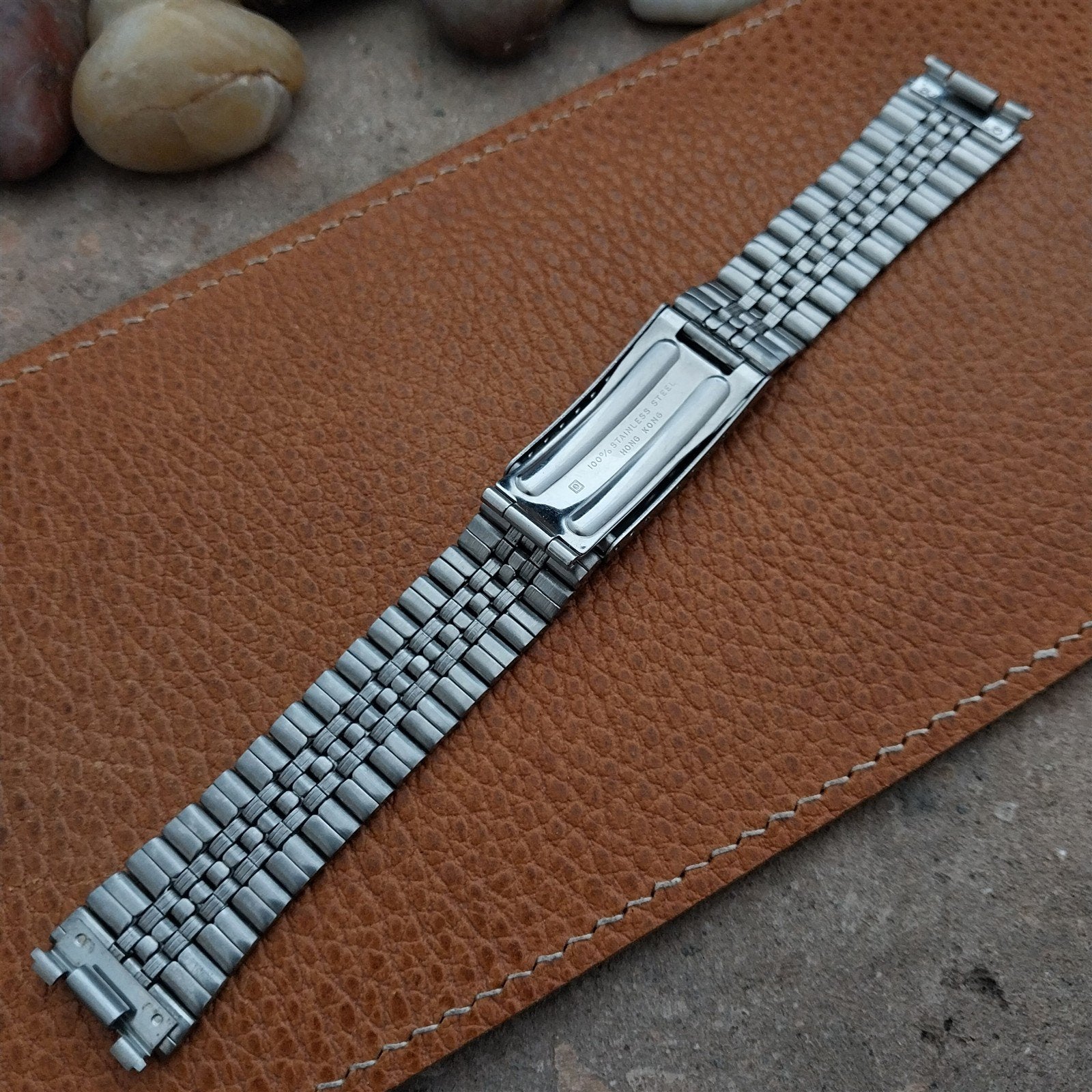 Bulova Accutron Stainless Steel Special Fit nos Unused 1970s Vintage Watch Band