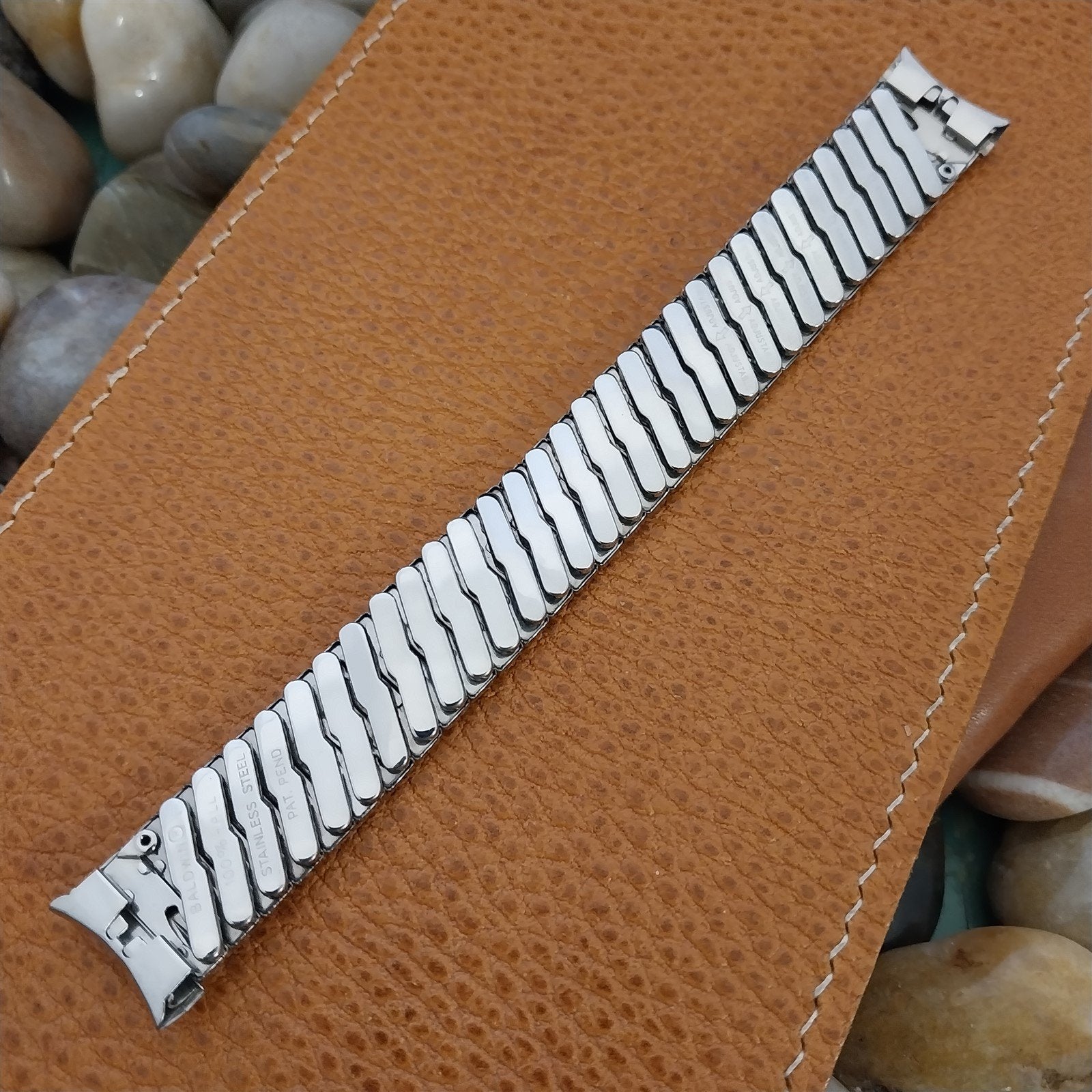 17.2mm Stainless Steel Expansion Baldwin USA Unused 1960s Vintage Watch Band