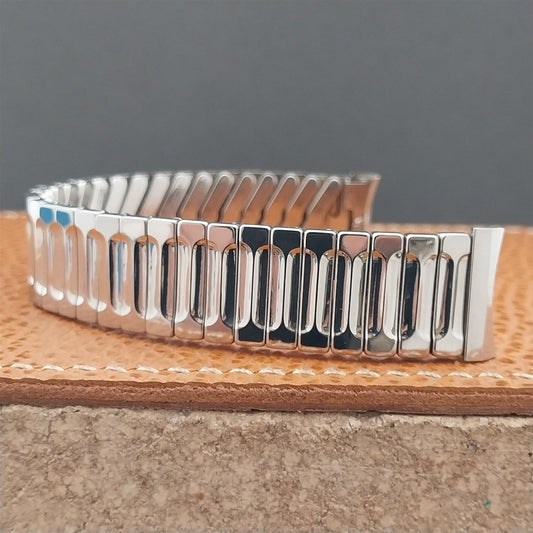 1960s Vintage Baldwin Stainless Steel Expansion 17.2mm 17mm Unused Watch Band