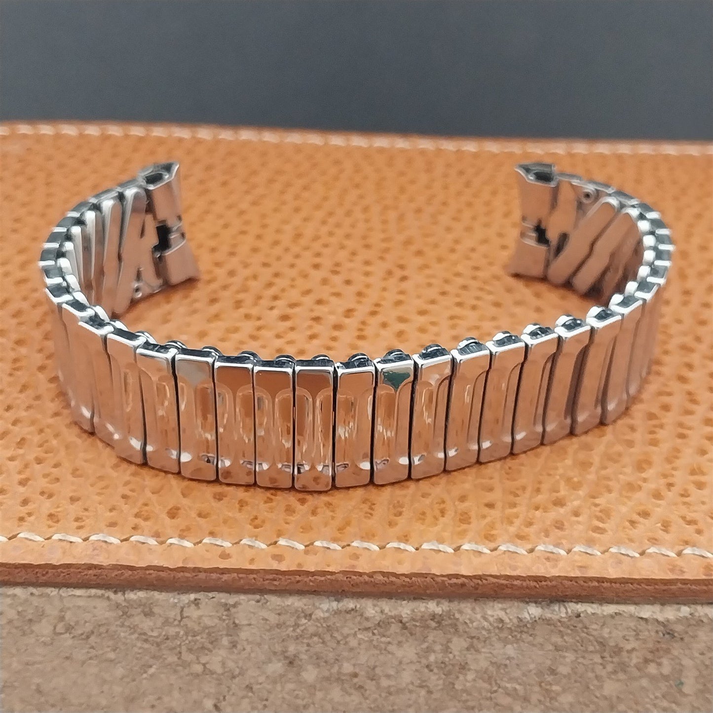 1960s Vintage Baldwin Stainless Steel Expansion 17.2mm 17mm Unused Watch Band
