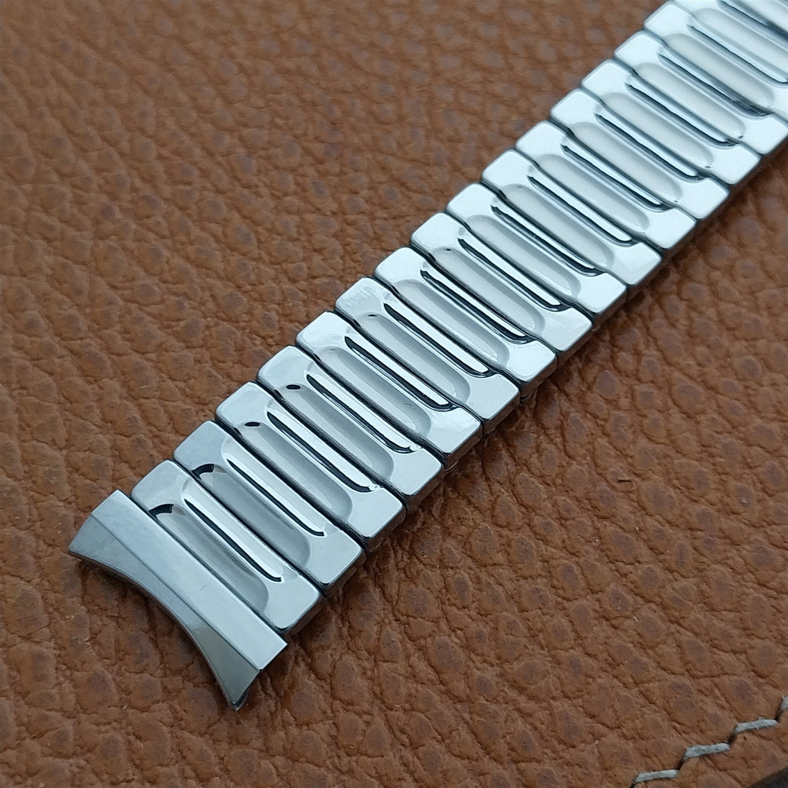 1960s Vintage Baldwin Stainless Steel Expansion 17.2mm 17mm Unused Watch Band