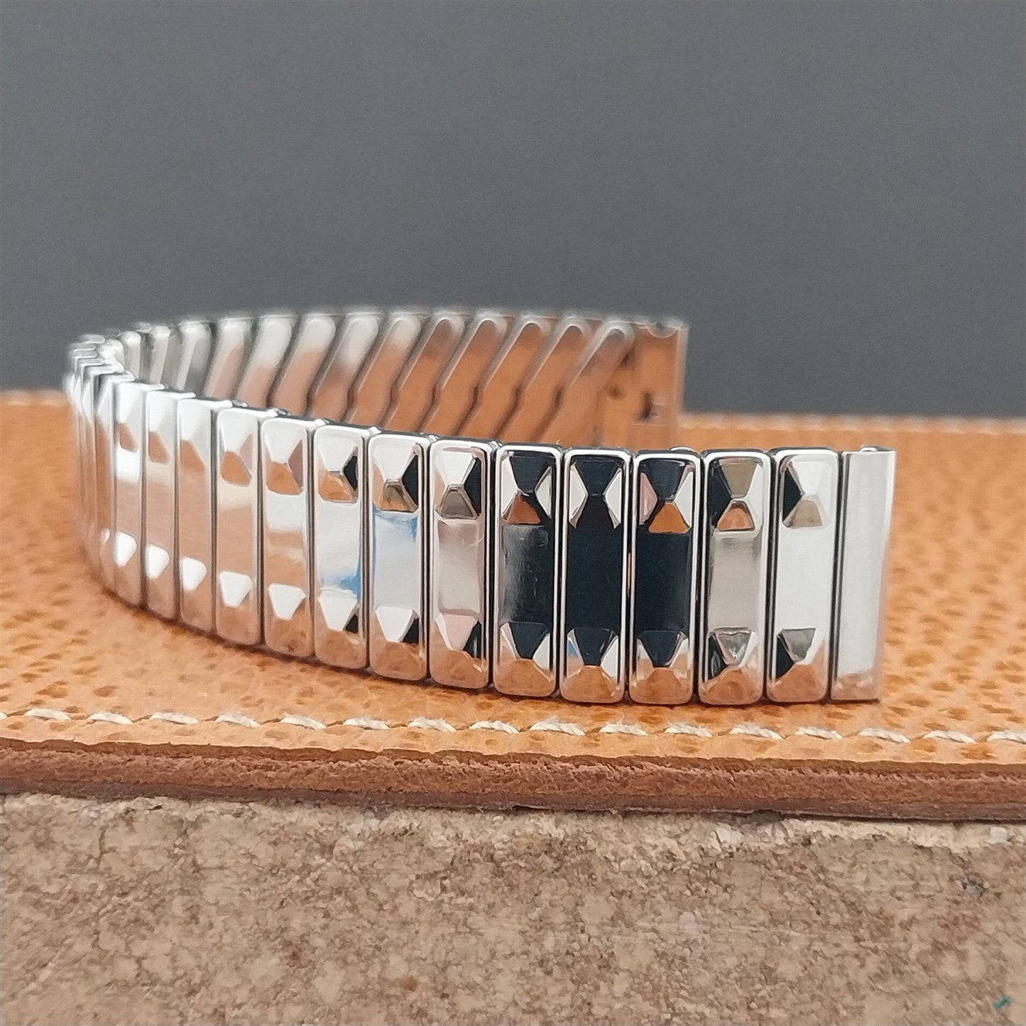 1960s Baldwin USA Stainless Steel Classic Stretch 5/8" nos Vintage Watch Band