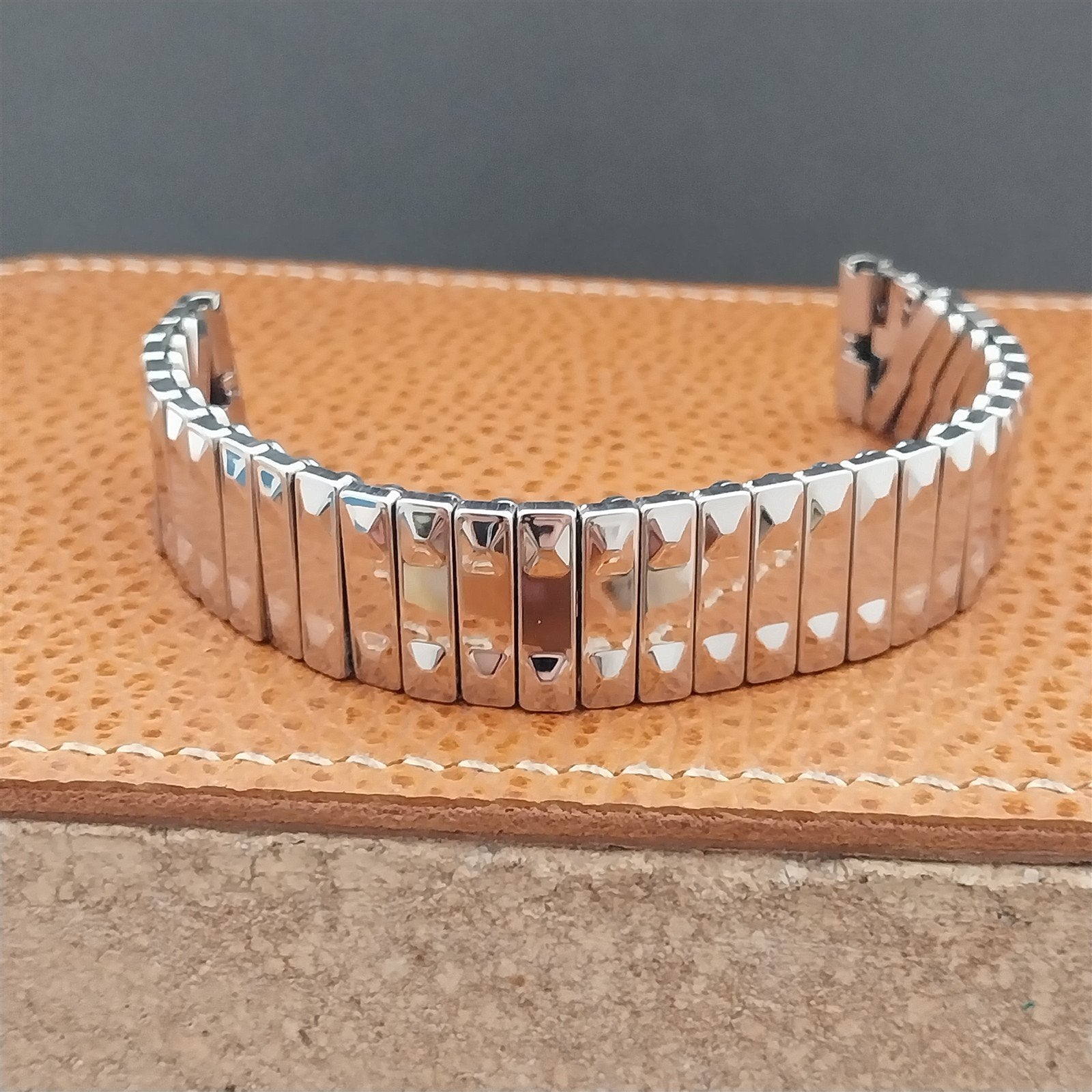 1960s Baldwin USA Stainless Steel Classic Stretch 5/8" nos Vintage Watch Band