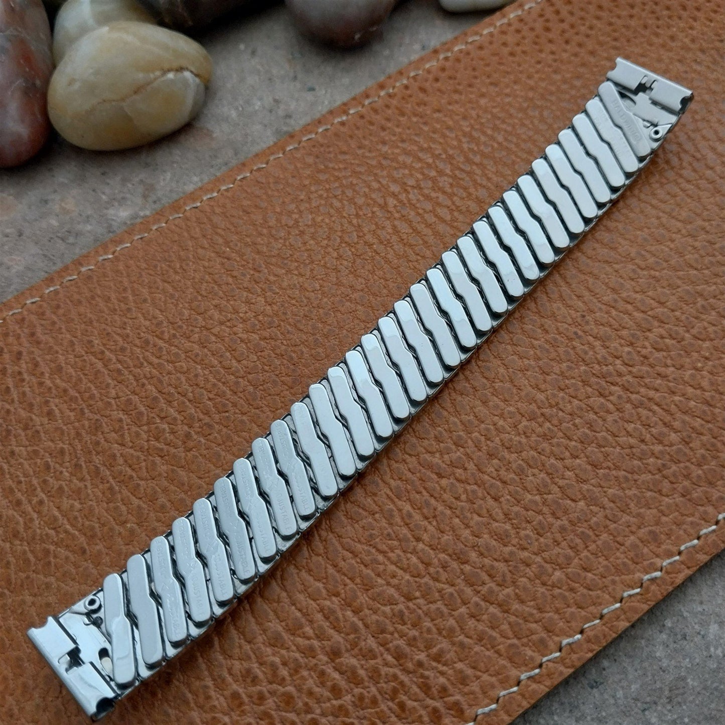 1960s Baldwin USA Stainless Steel Classic Stretch 5/8" nos Vintage Watch Band