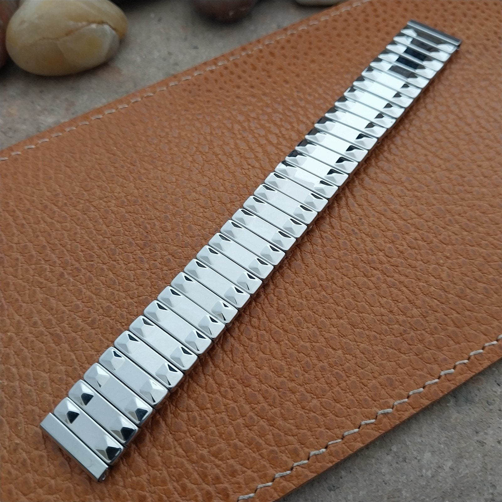 1960s Baldwin USA Stainless Steel Classic Stretch 5/8" nos Vintage Watch Band