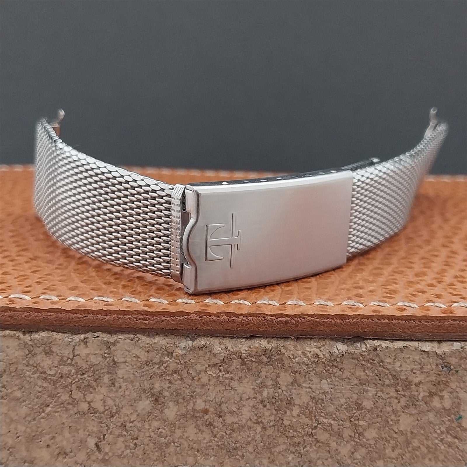 Vintage 18mm Tissot Stainless Steel Mesh Finesse 1970s Unused Watch Band