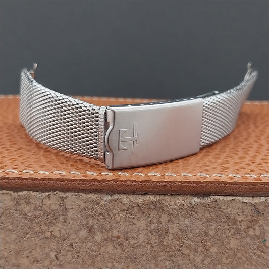 Vintage 18mm Tissot Stainless Steel Mesh Finesse 1970s Unused Watch Band