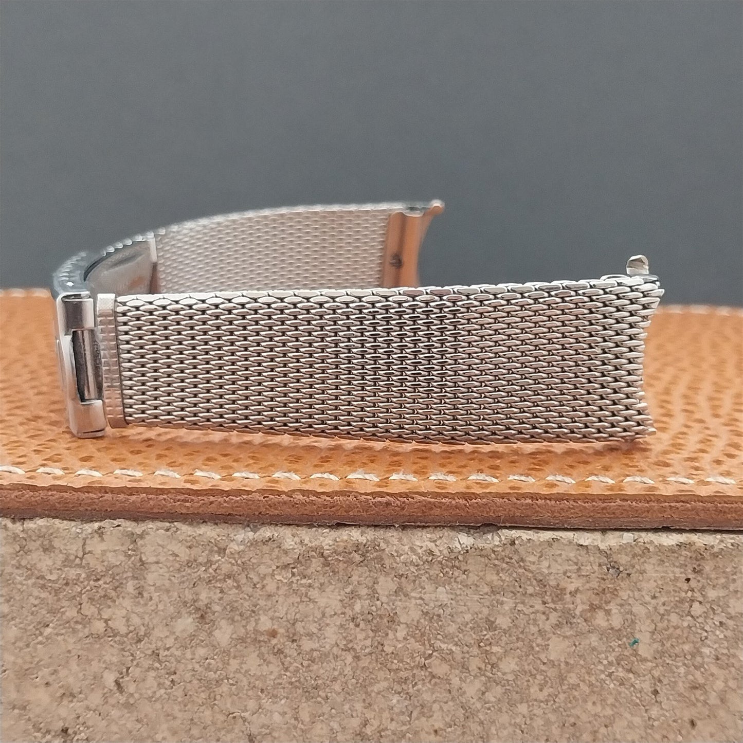 Vintage 18mm Tissot Stainless Steel Mesh Finesse 1970s Unused Watch Band