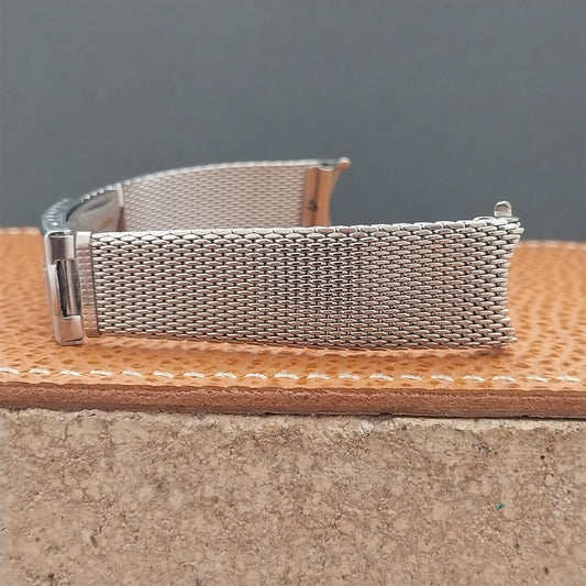 Vintage 18mm Tissot Stainless Steel Mesh Finesse 1970s Unused Watch Band