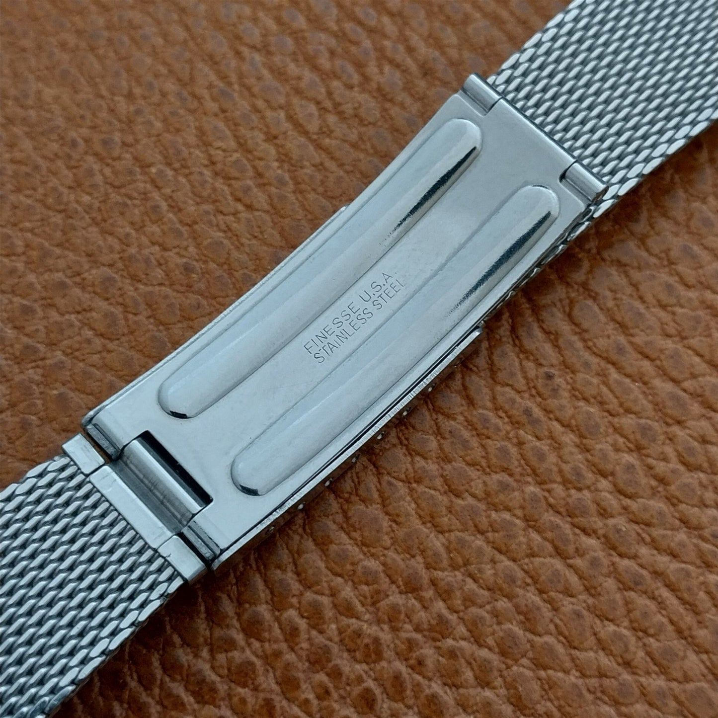 Vintage 18mm Tissot Stainless Steel Mesh Finesse 1970s Unused Watch Band