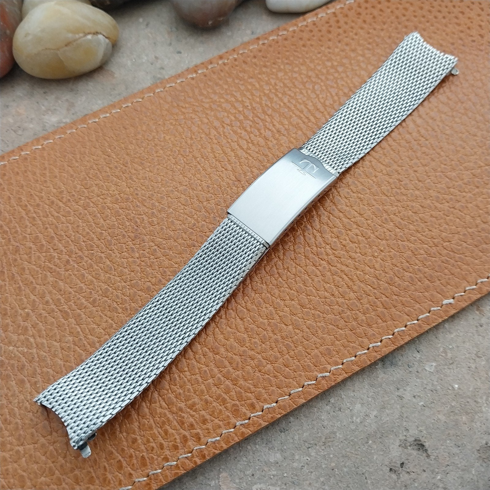 Vintage 18mm Tissot Stainless Steel Mesh Finesse 1970s Unused Watch Band
