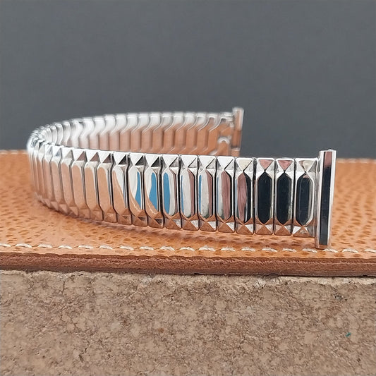 Extra Long 1954 10k White Gold-Filled Speidel First Nighter Vintage Watch Band